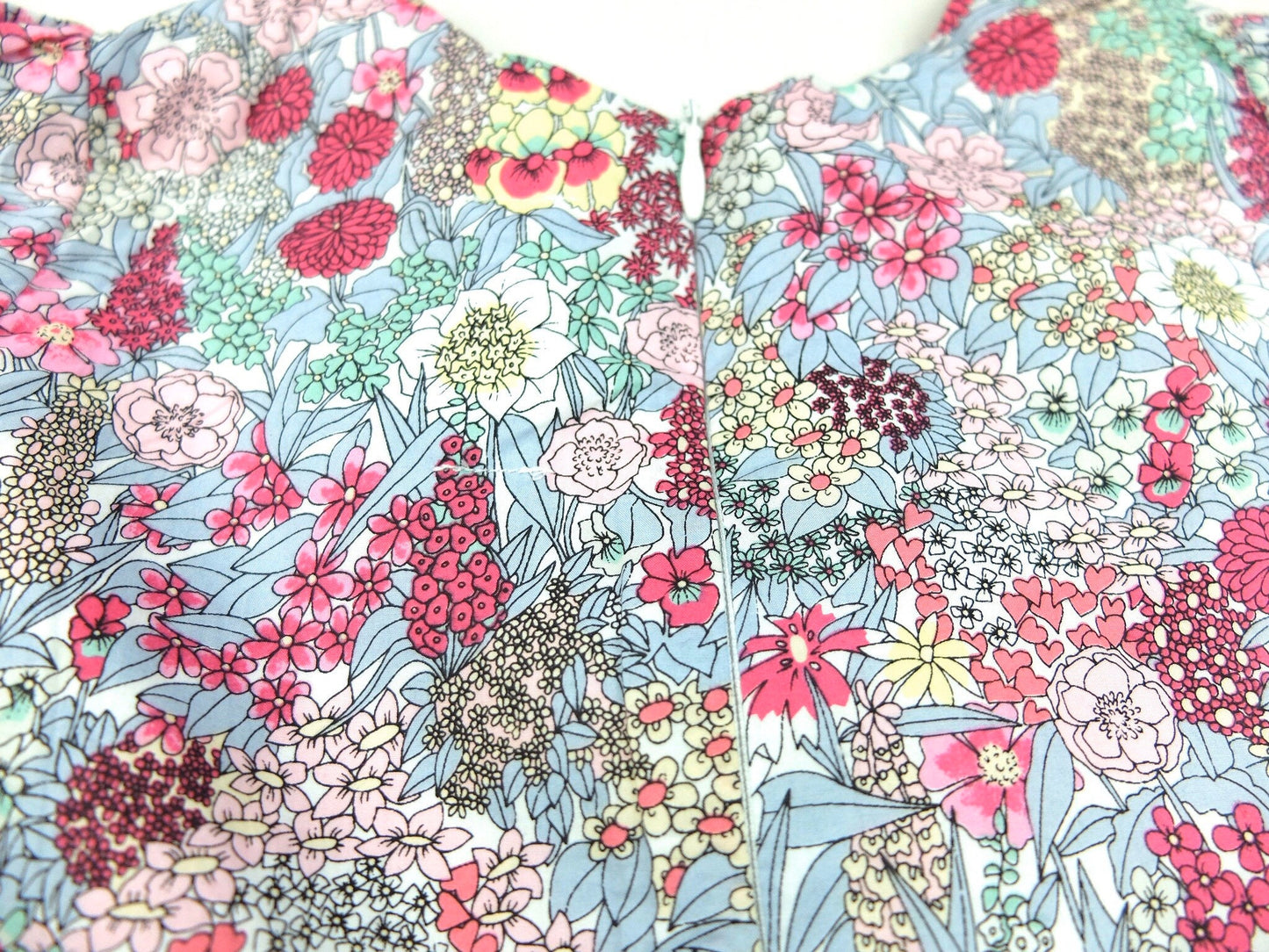 Liberty London dress - Floral Print Girl Dress - short sleeve dress - Liberty Ciara - Liberty London Fabric - Liberty Print