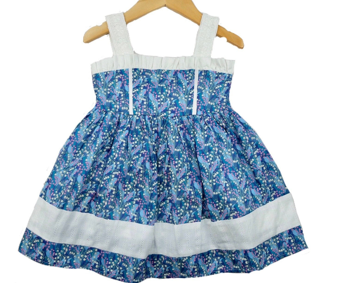Liberty of London little girl dress organic cotton, floral animal print wedding baptism christening baby outfits first birthday long sleeves short sleeves, eastern thanksgiving halloween Christmas gift new born ruffle Peter Pan scalloped petal collar