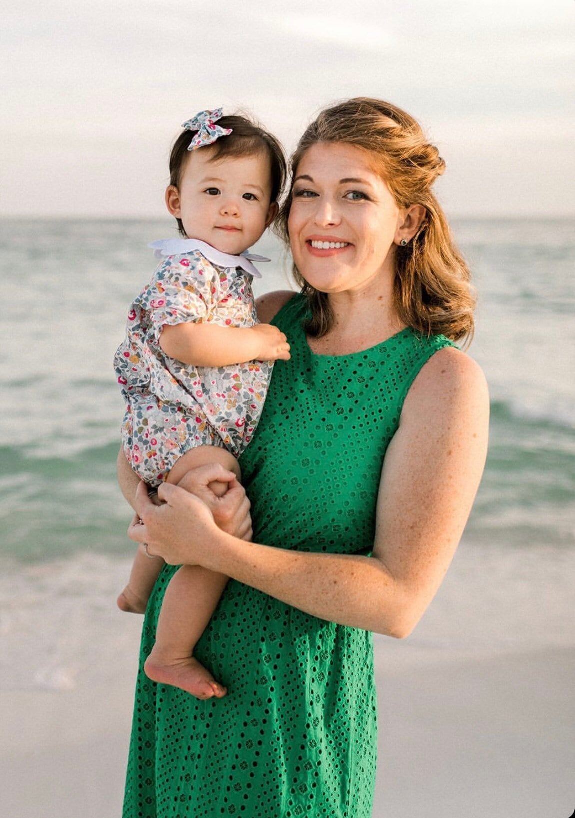 Liberty of London Baby Bubble Romper With Short sleeves and Scalloped Collar