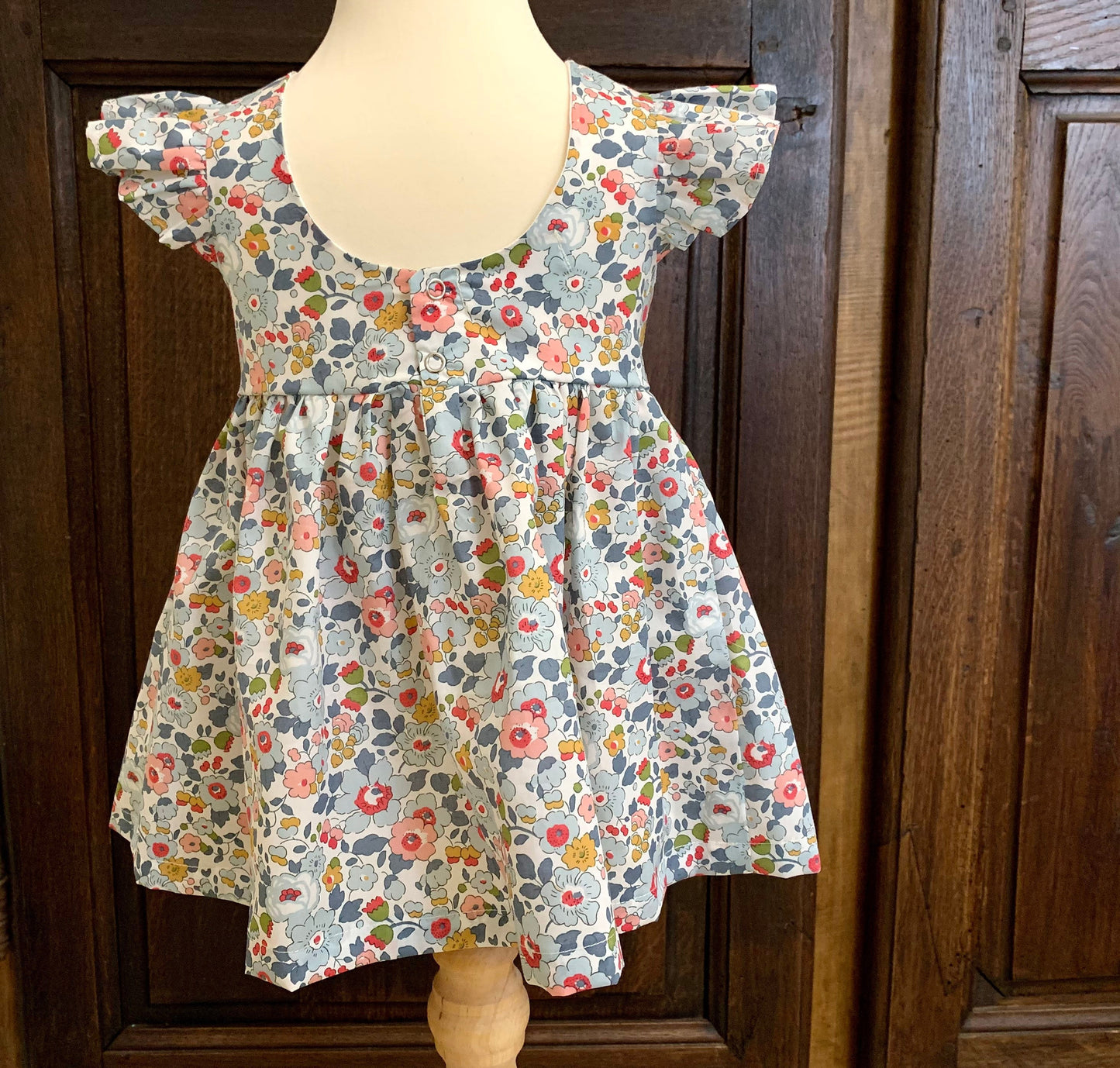 Liberty Baby Girl Dress - Liberty of London Dress - Floral Print Baby Girl Dress - Ruffle Sleeveless Summer Girl Dress - Ditsy Flower Dress