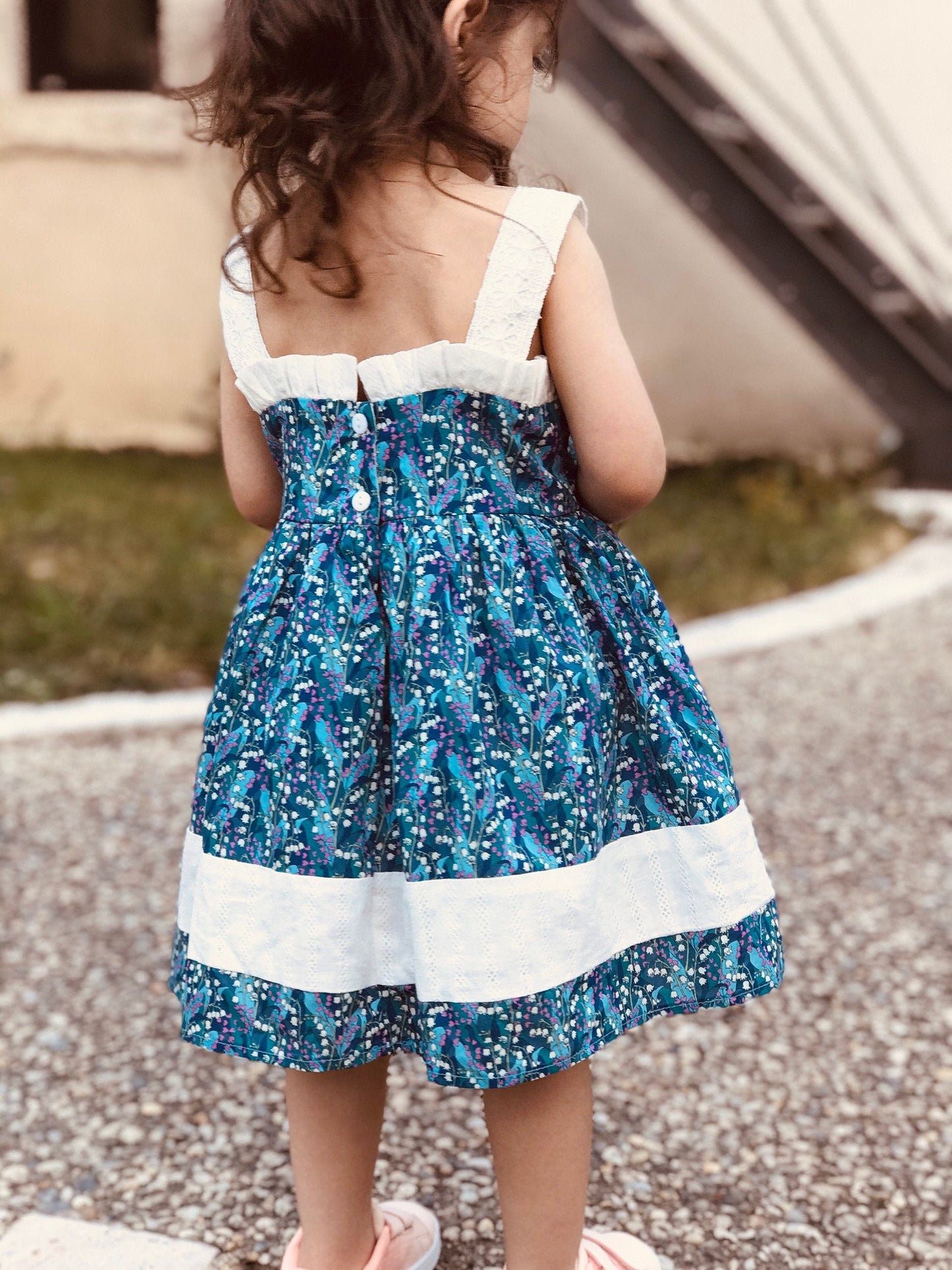 Liberty London dress - Floral Print Girl Dress - Liberty fabric Dress - Summer Ditsy Flower dress - Liberty of London fabric