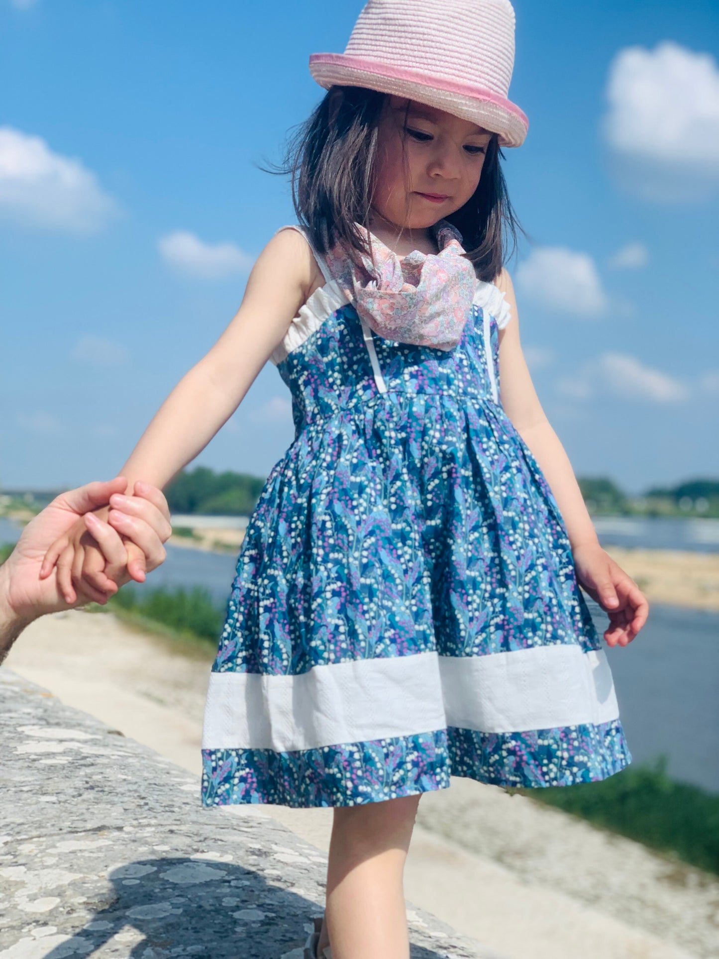 Liberty London dress - Floral Print Girl Dress - Liberty fabric Dress - Summer Ditsy Flower dress - Liberty of London fabric