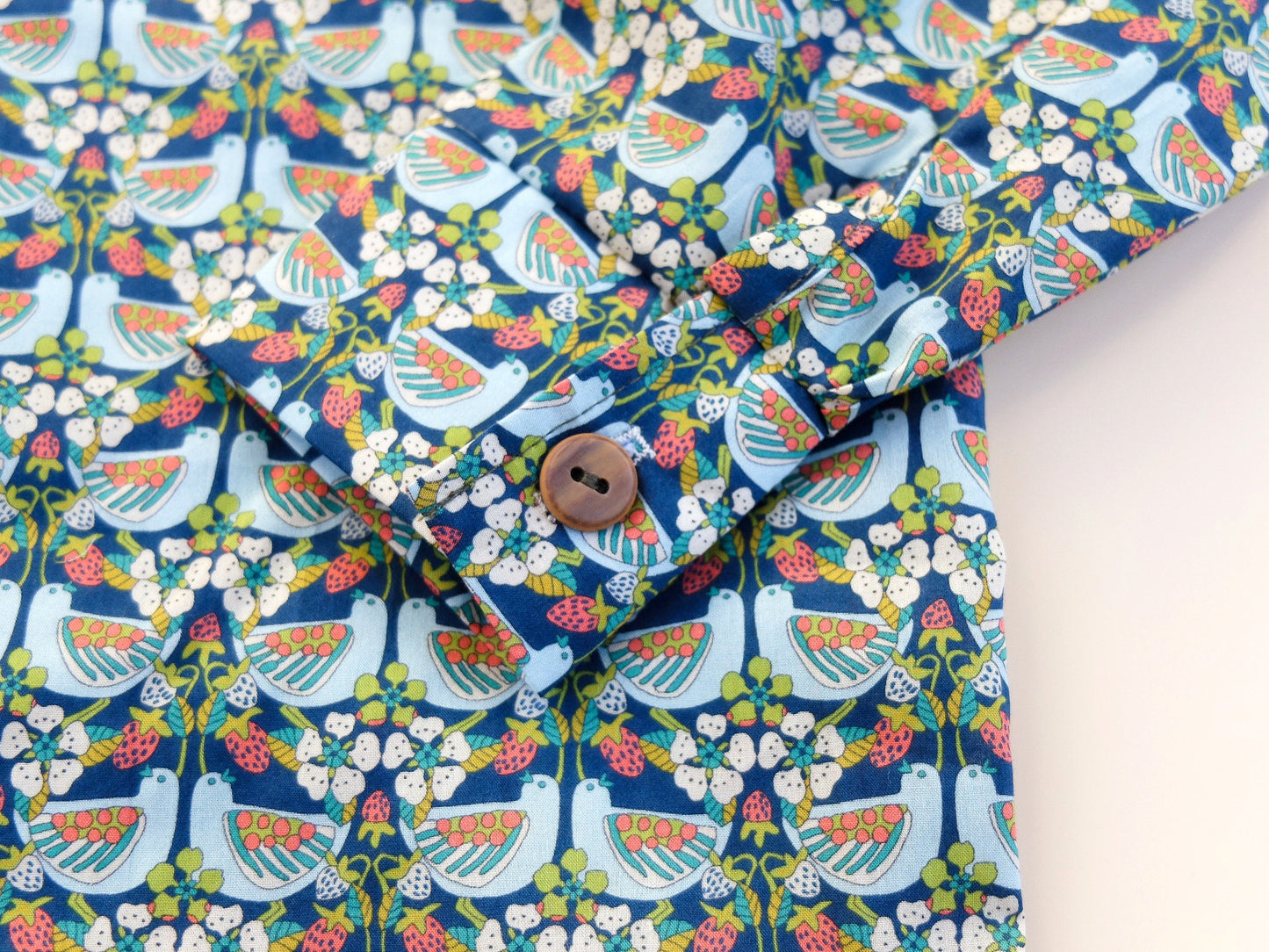 Long Sleeve Button Up Boy Shirt - Liberty of London Fabric Print Shirt - Floral Print - Animal Print - Back To School - Button Through Shirt