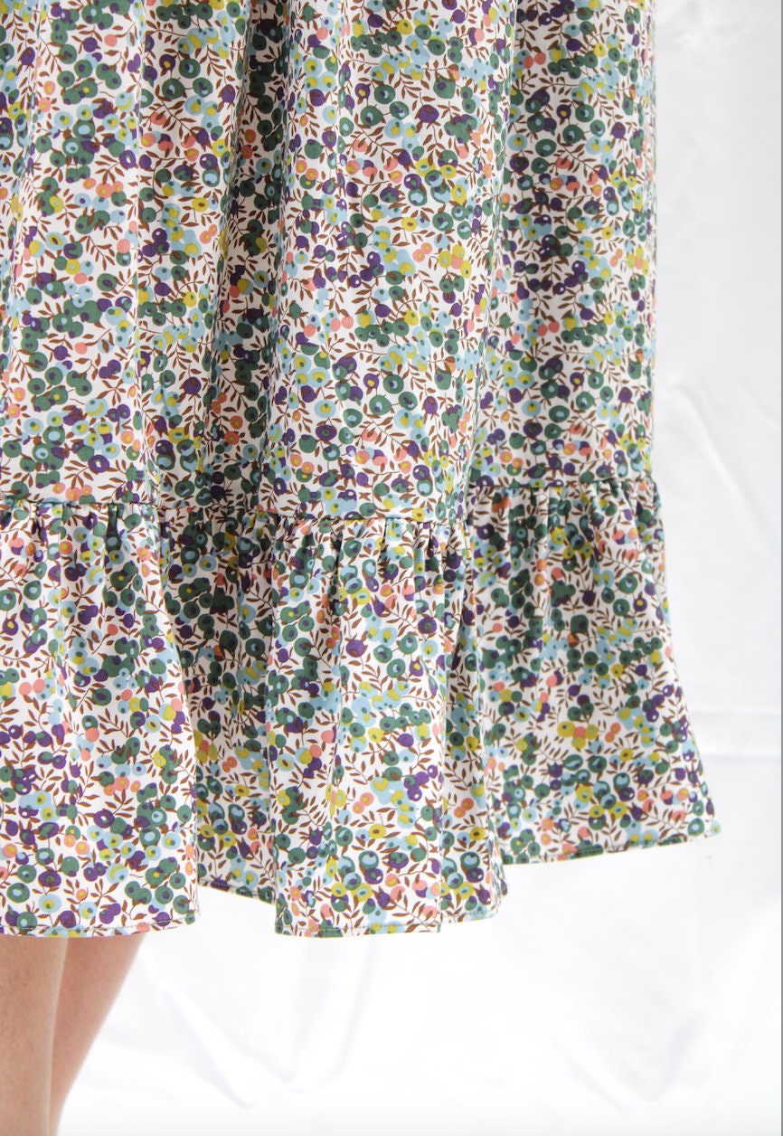 Tiered Midi Skirt - Liberty of London Woman Midi Skirt