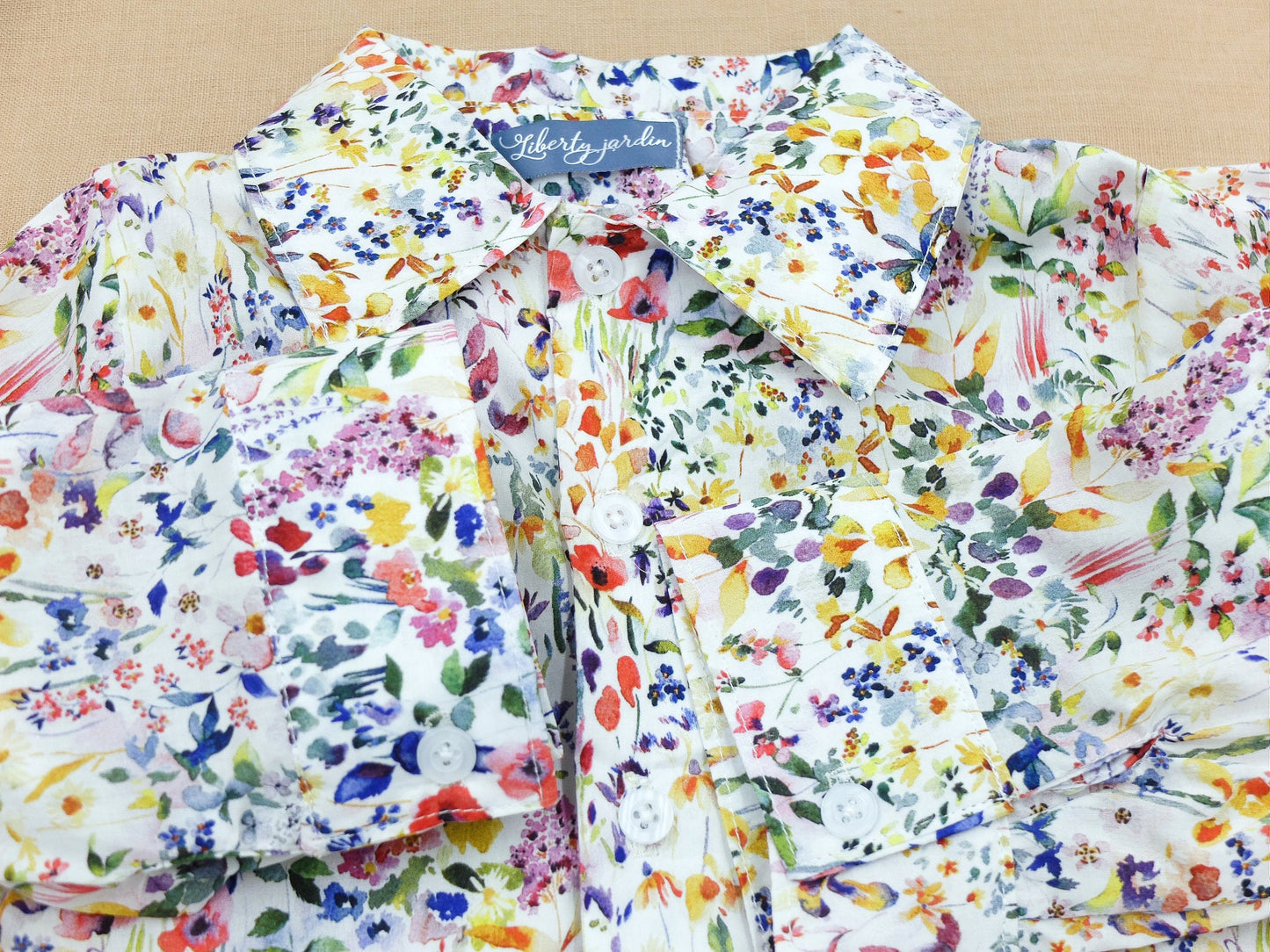 Long Sleeve Button Up Boy Shirt - Liberty of London Fabric Print Shirt - Floral Print - Animal Print - Back To School - Button Through Shirt