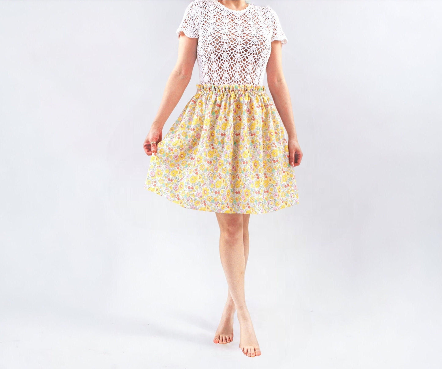 Liberty London Women Elastic Summer Short Skirt