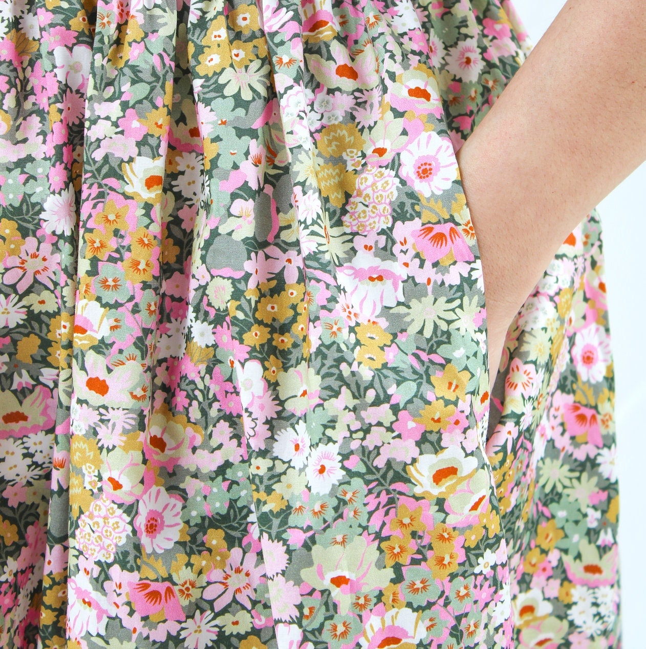 Tiered Midi Skirt - Liberty of London Woman Midi Skirt