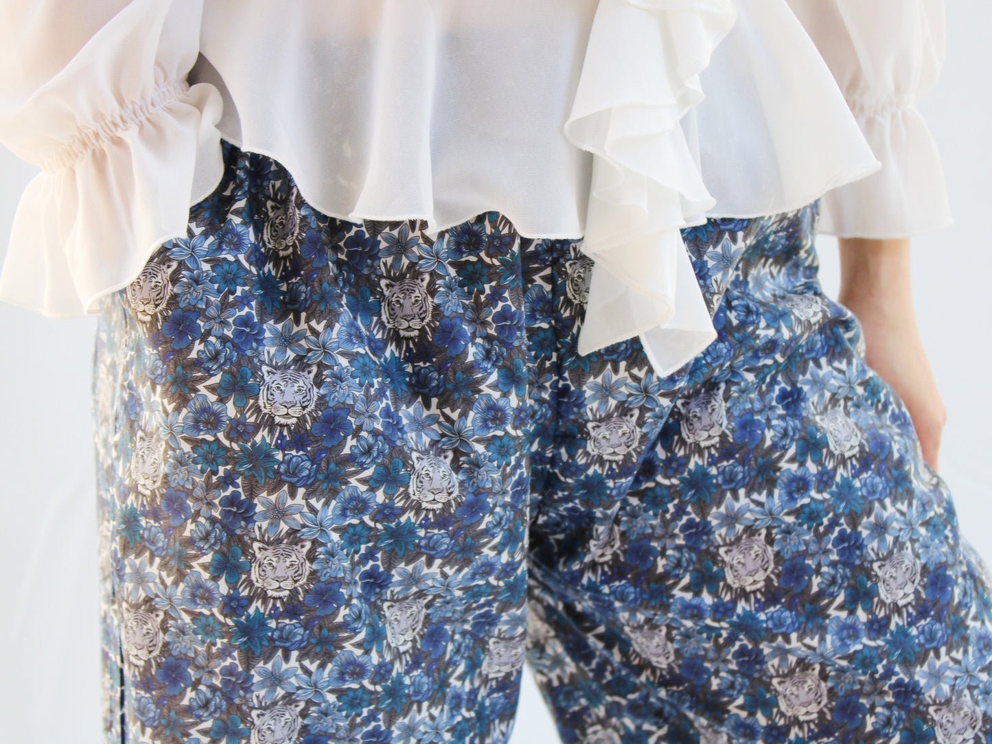LIBERTY Woman Palazzo Pants - Liberty of London cotton wide leg pants - Liberty Pajama Pants - Liberty Floral Print Fabric - Lounge Pants