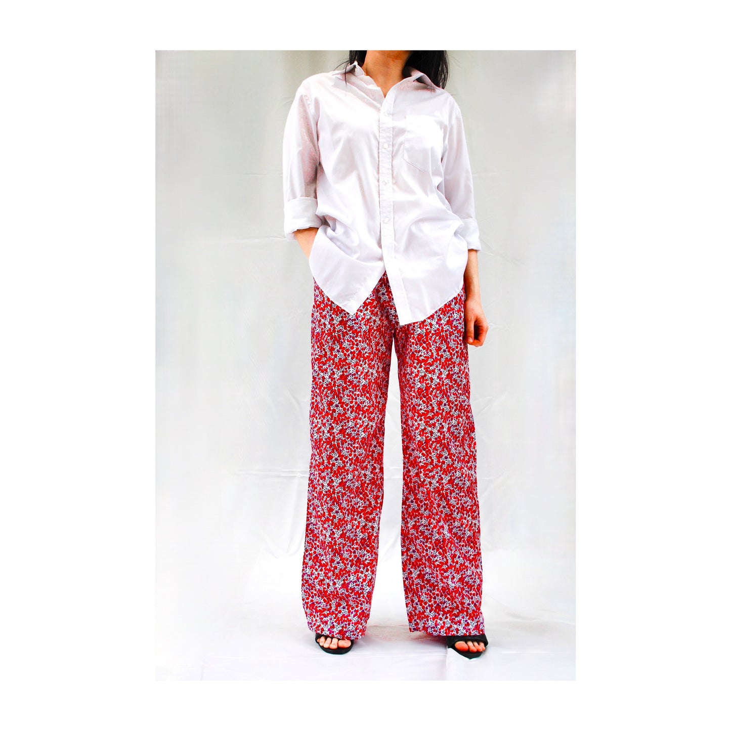 LIBERTY Woman Palazzo Pants - Liberty of London cotton wide leg pants - Liberty Pajama Pants - Liberty Floral Print Fabric - Lounge Pants