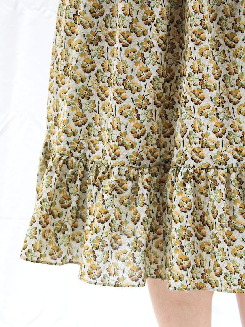 Tiered Midi Skirt - Liberty of London Woman Midi Skirt - Liberty Floral Print Fabric - Liberty London Skirt