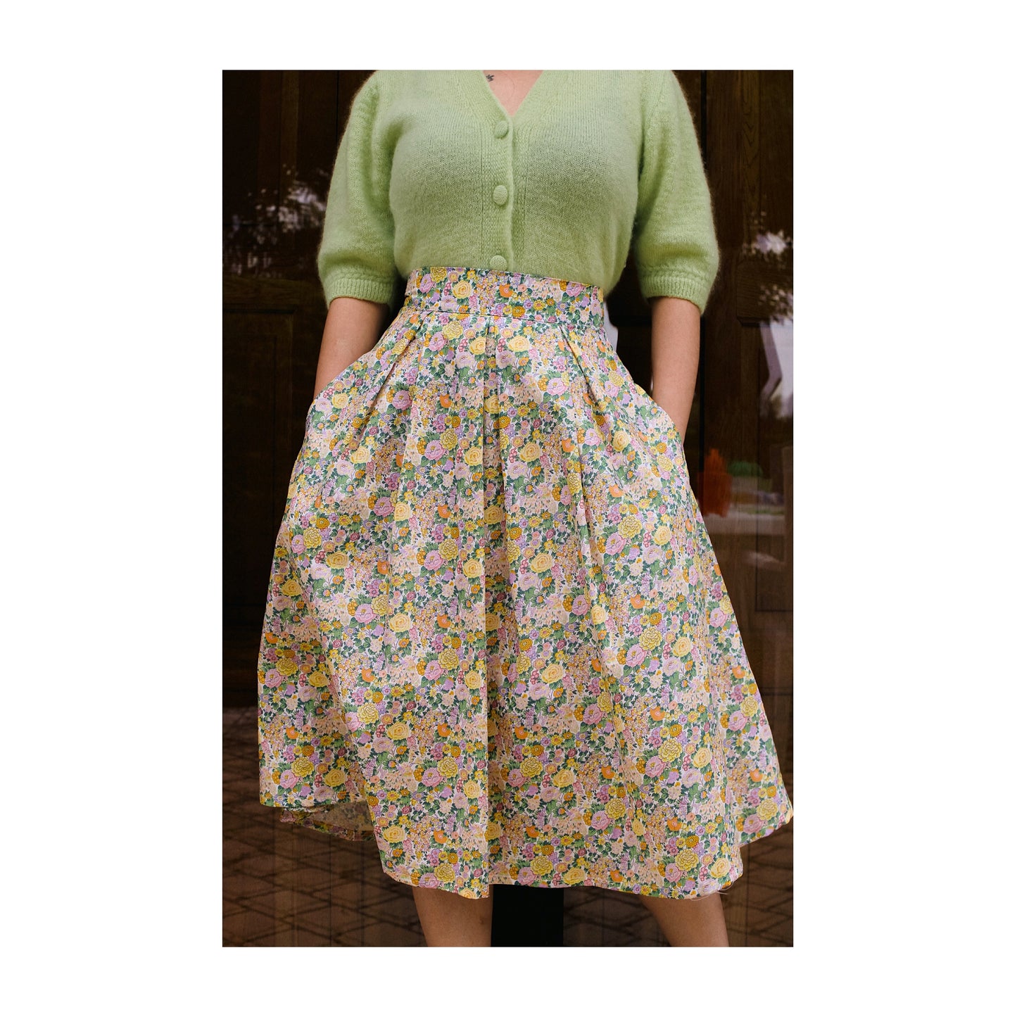 Liberty London Women Plated Midi Elegant Skirt