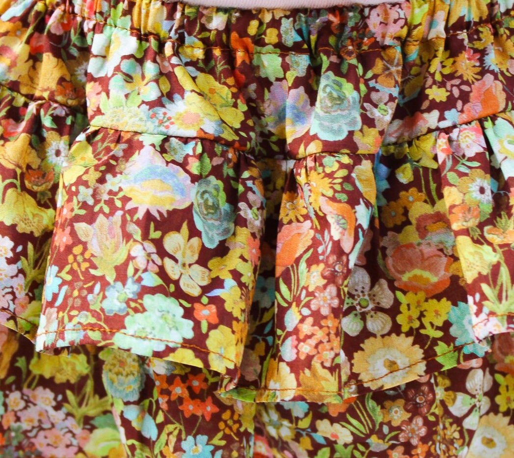 Floral Bloomers | Liberty London | Baby Flower Swimsuit | Baby Ruffle Bottom | Ruffle Diaper Cover | Cotton Girl Bloomers | Nappy Cover