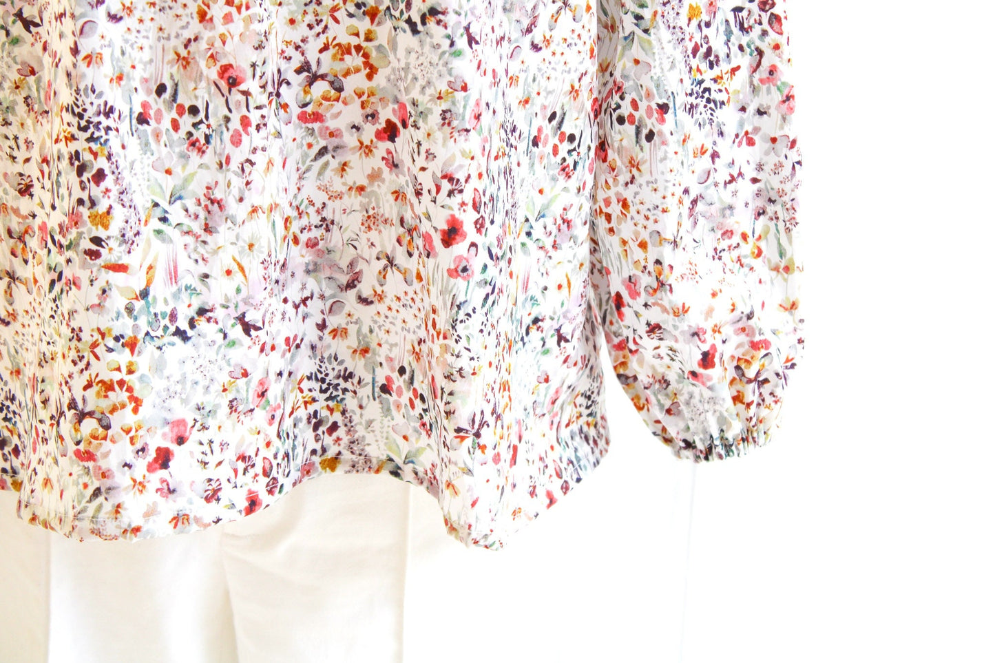 Liberty of London Woman Blouse With Ruffle Neck Long Sleeve