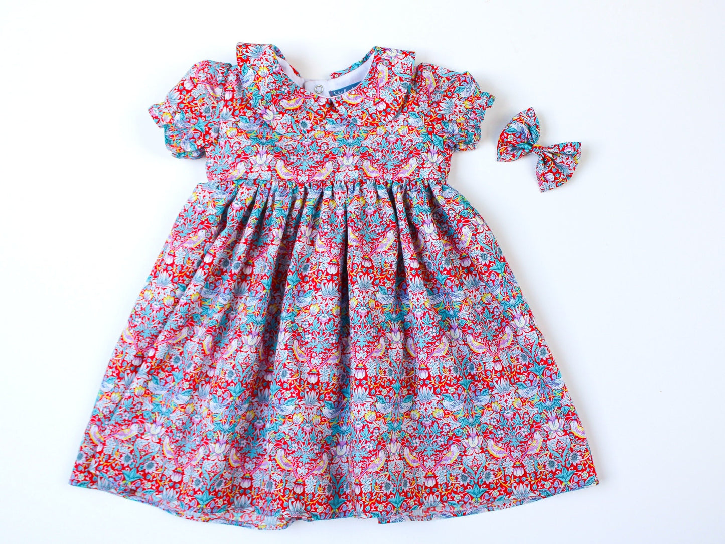 CHRISTMAS girl dress - Liberty of London Christmas dress - Christmas gift baby girls - Liberty cotton tana lawn - Long Sleeve Girl Dress