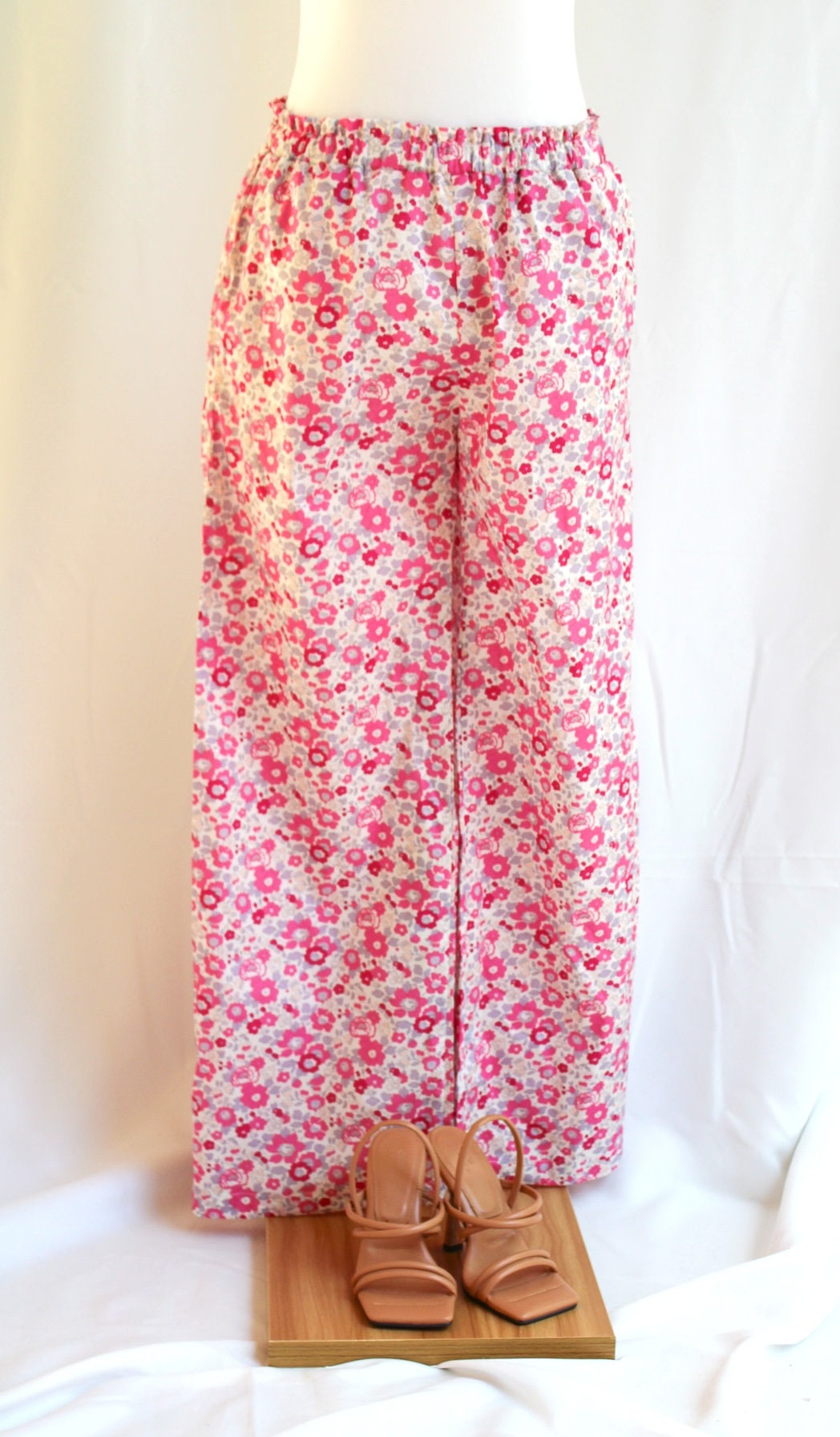 LIBERTY Woman Palazzo Pants - Liberty of London cotton wide leg pants - Liberty Pajama Pants - Liberty Floral Print Fabric - Lounge Pants