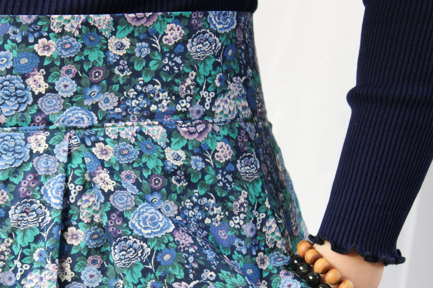 Maxi LIBERTY Plated Skirt - Liberty of London Floral Print Fabric - Maxi Flower Skirt - Liberty Print Fabric - Ditsy Floral Liberty Skirt