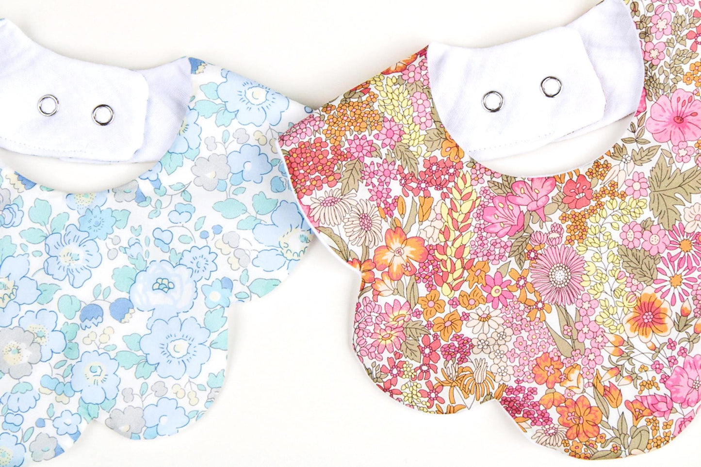Liberty of London Baby Bib - Floral Print Baby Cotton Bib - New Born bib - Double Gauze bib - Liberty Baby Burp Cloth - Baby Shower Gift
