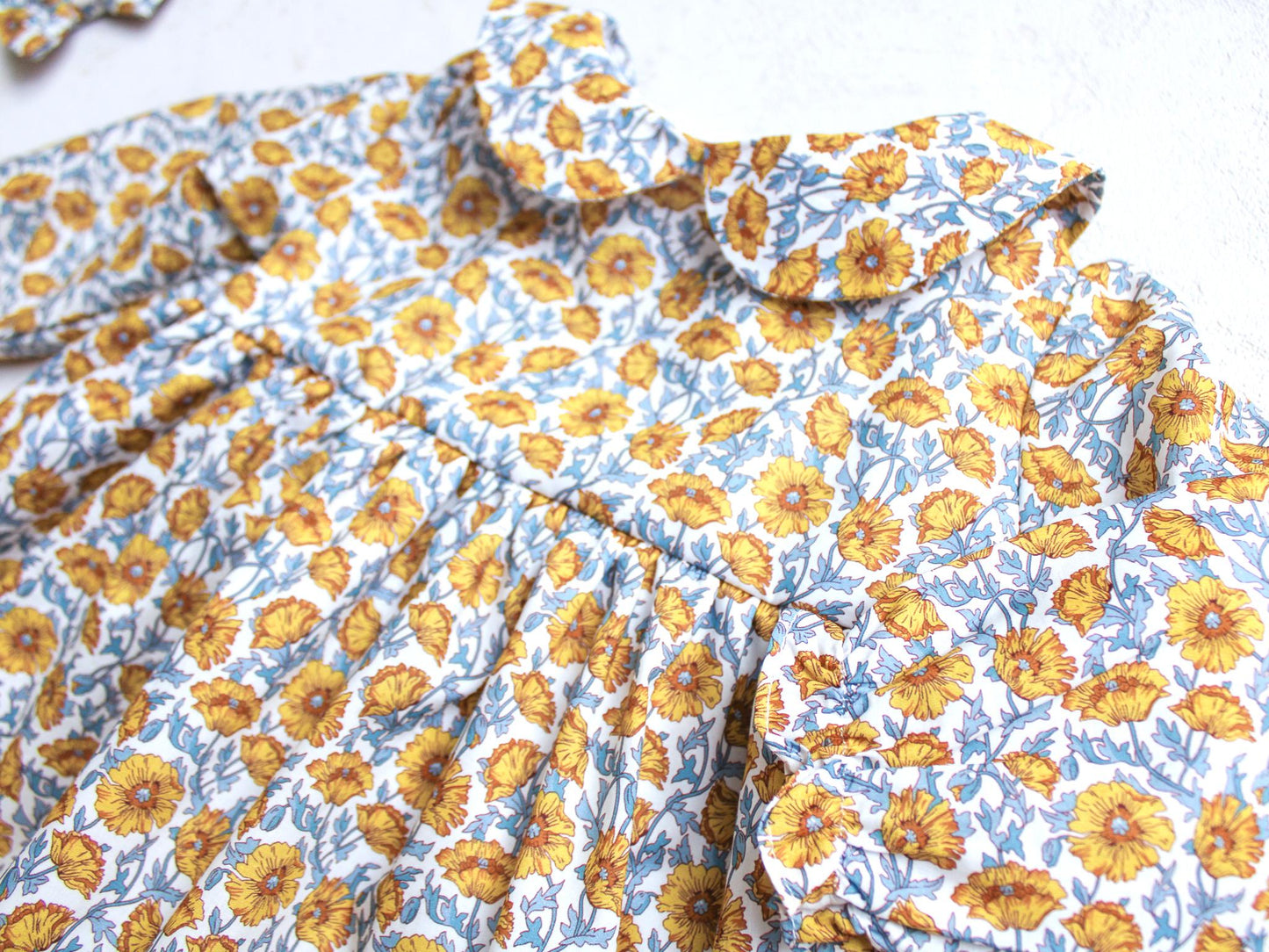 Liberty of London dress With Peter Pan Collar and Long Sleeves