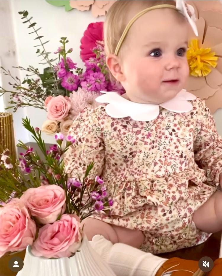 Liberty of London Baby Bubble Playsuit Romper With long sleeve and Scalloped Collar