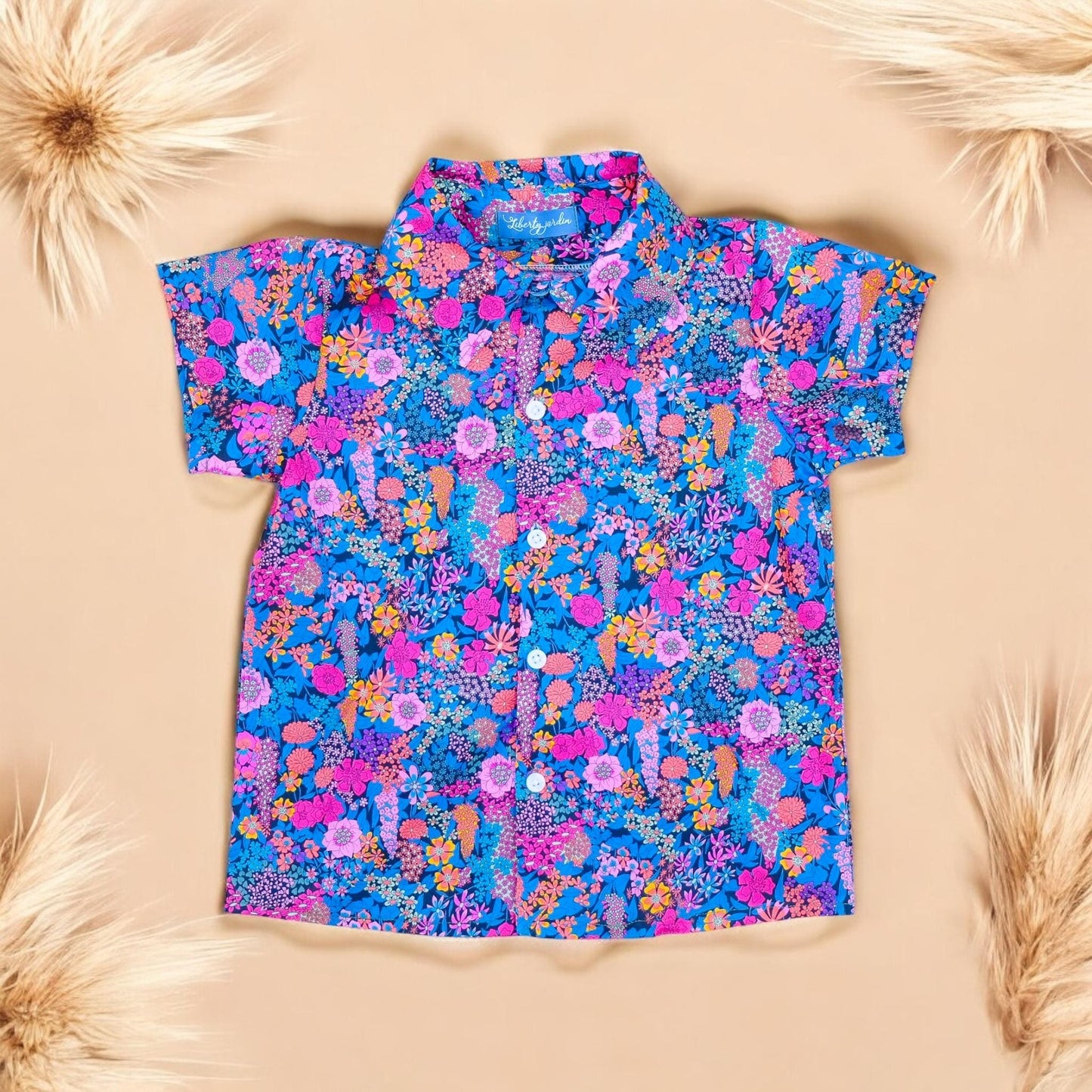 Liberty boy shirt, Liberty of London, Button Up Shirt, Floral Print shirt, Short Sleeve Shirt, Collared Boy Shirt, Back To School, Boy Shirt