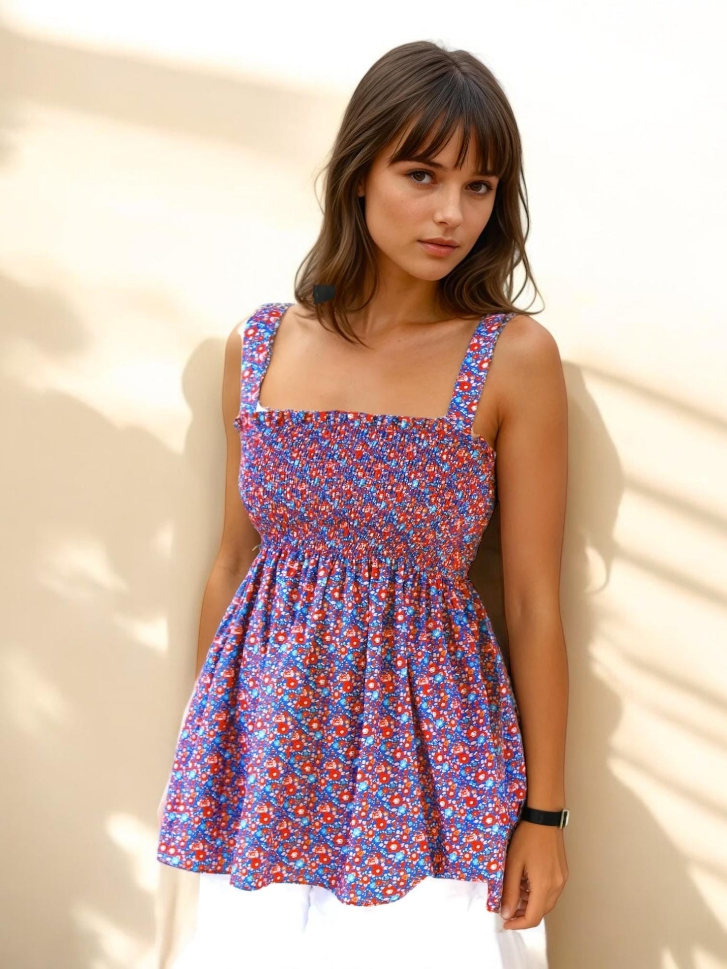 Liberty Smock Top, Liberty Fabric Top, Liberty of London, Shirred Smock Blouse, Liberty Print Blouse, Liberty Fabrics, Liberty Clothing