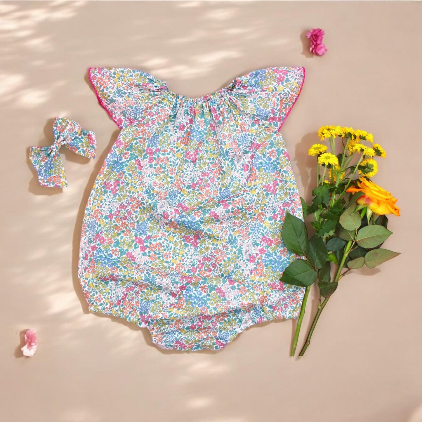 Liberty Baby Bubble, Liberty Baby Clothing, Liberty Bubble Romper, Flutter Baby Romper, Liberty Print Romper, First Birthday, Liberty Fabric
