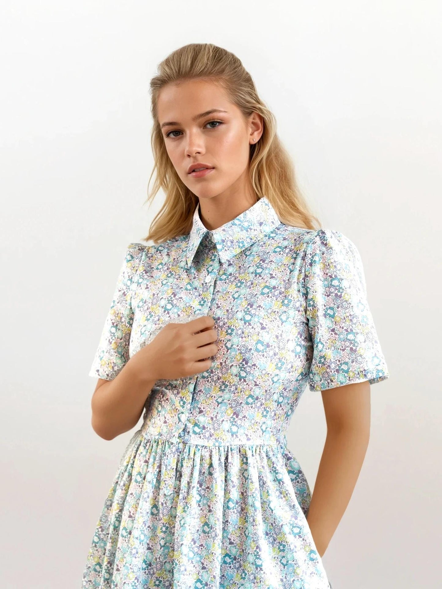 Liberty of London Woman Shirt Dress With Short Sleeves