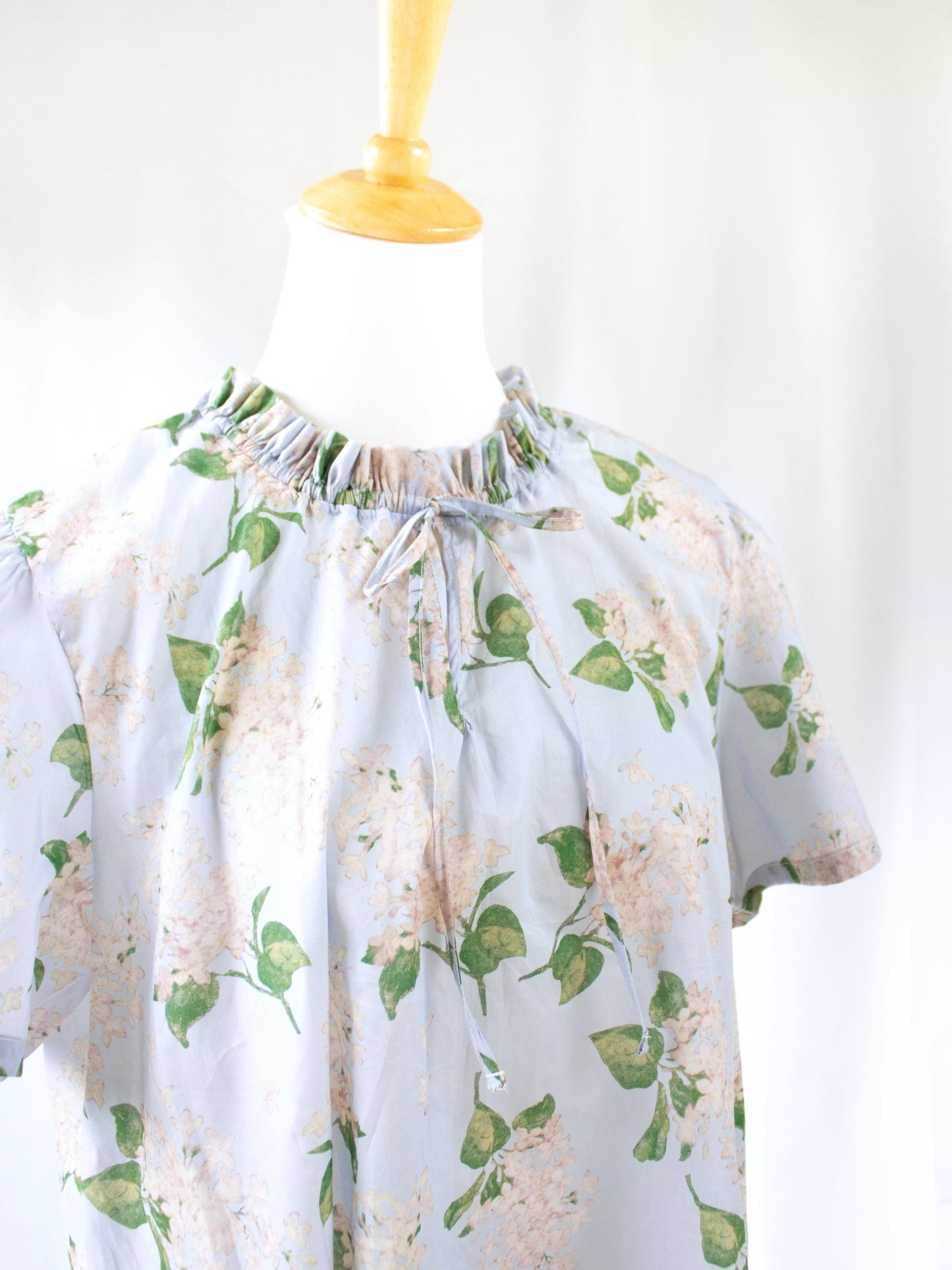 Liberty London Blouse, Liberty Clothing, Ruffle Collar Top, Liberty Print Fabric, Short Sleeve Top, Floral Print Top, Ditsy Flower Blouse