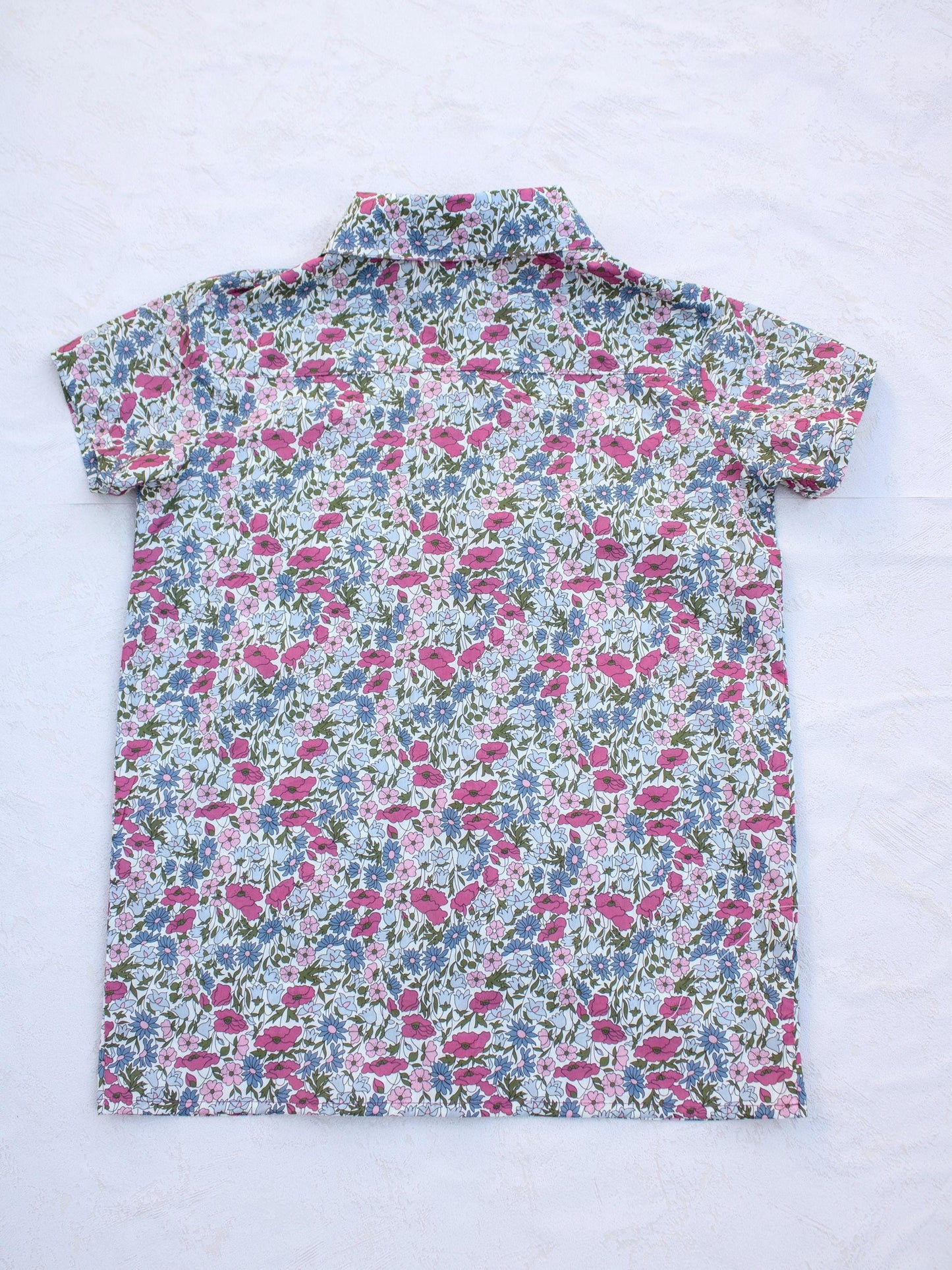 Liberty boy shirt, Liberty of London, Button Up Shirt, Floral Print shirt, Short Sleeve Shirt, Collared Boy Shirt, Back To School, Boy Shirt