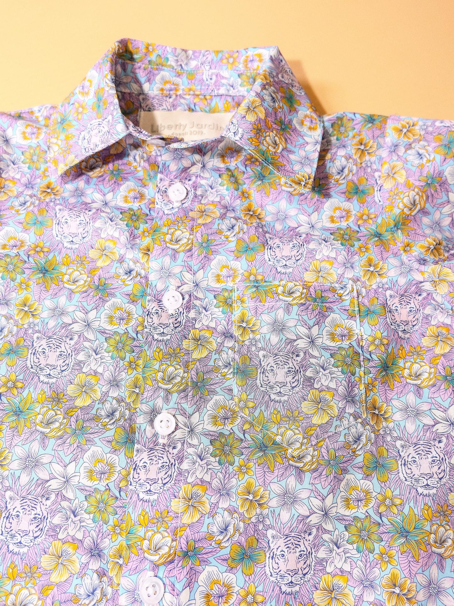 Button Up Boy Shirt Made With Liberty of London Fabric
