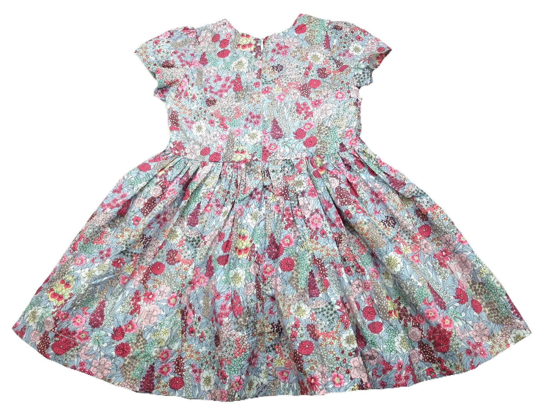 Liberty London dress - Floral Print Girl Dress - short sleeve dress - Liberty Ciara - Liberty London Fabric - Liberty Print