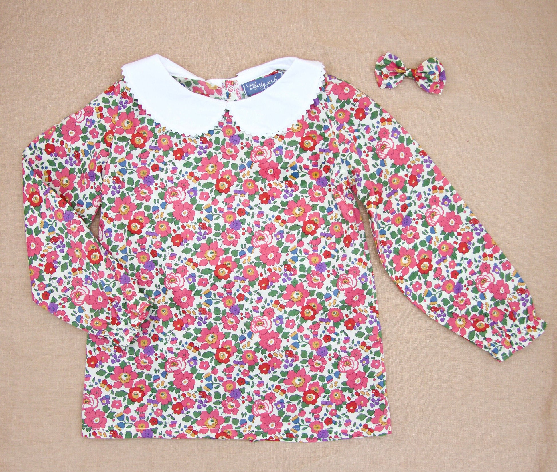 Liberty of London Girl Blouse Long Sleeves Peter Pan Collar