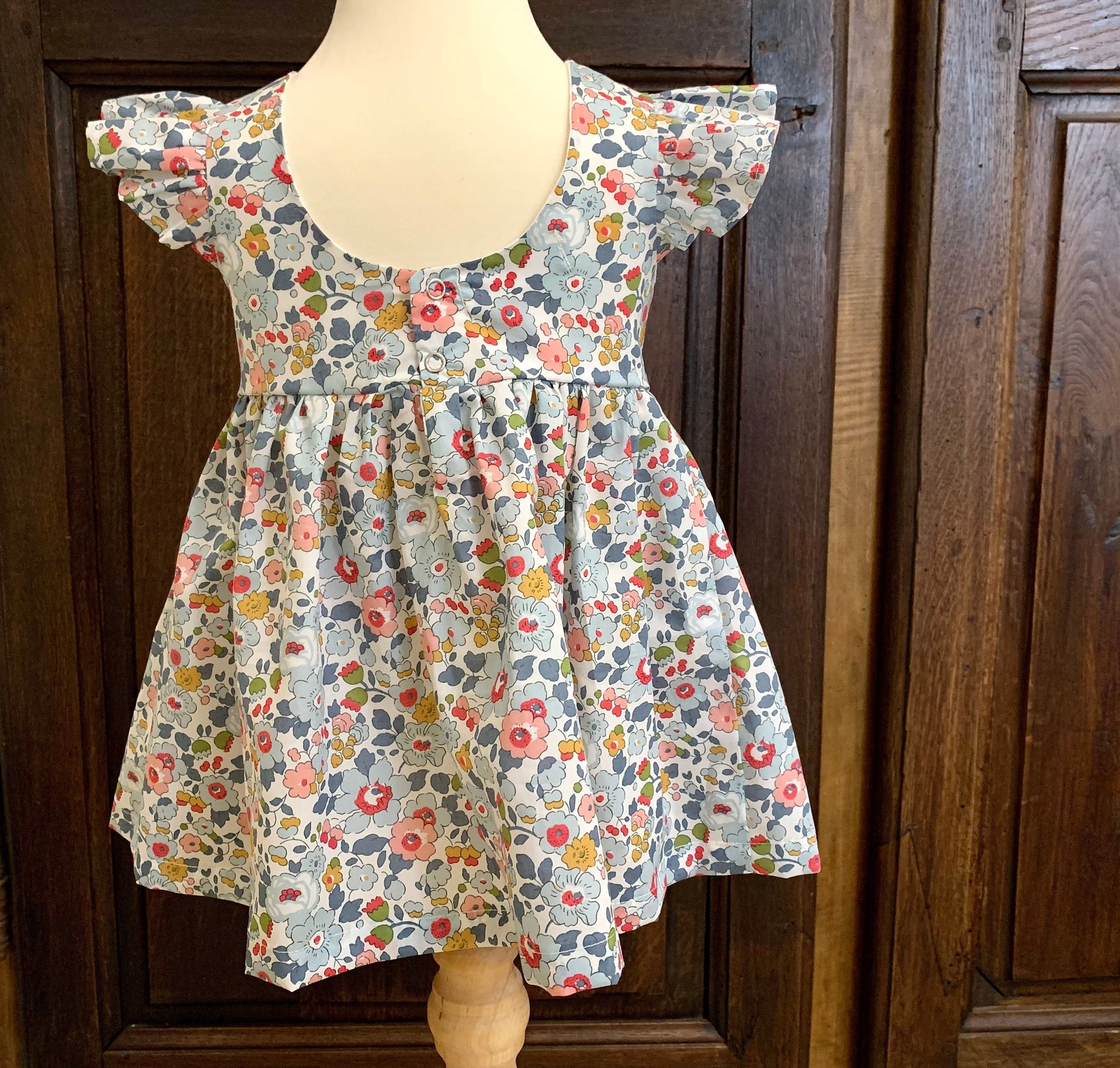 Liberty Baby Girl Dress - Liberty of London Dress - Floral Print Baby Girl Dress - Ruffle Sleeveless Summer Girl Dress - Ditsy Flower Dress