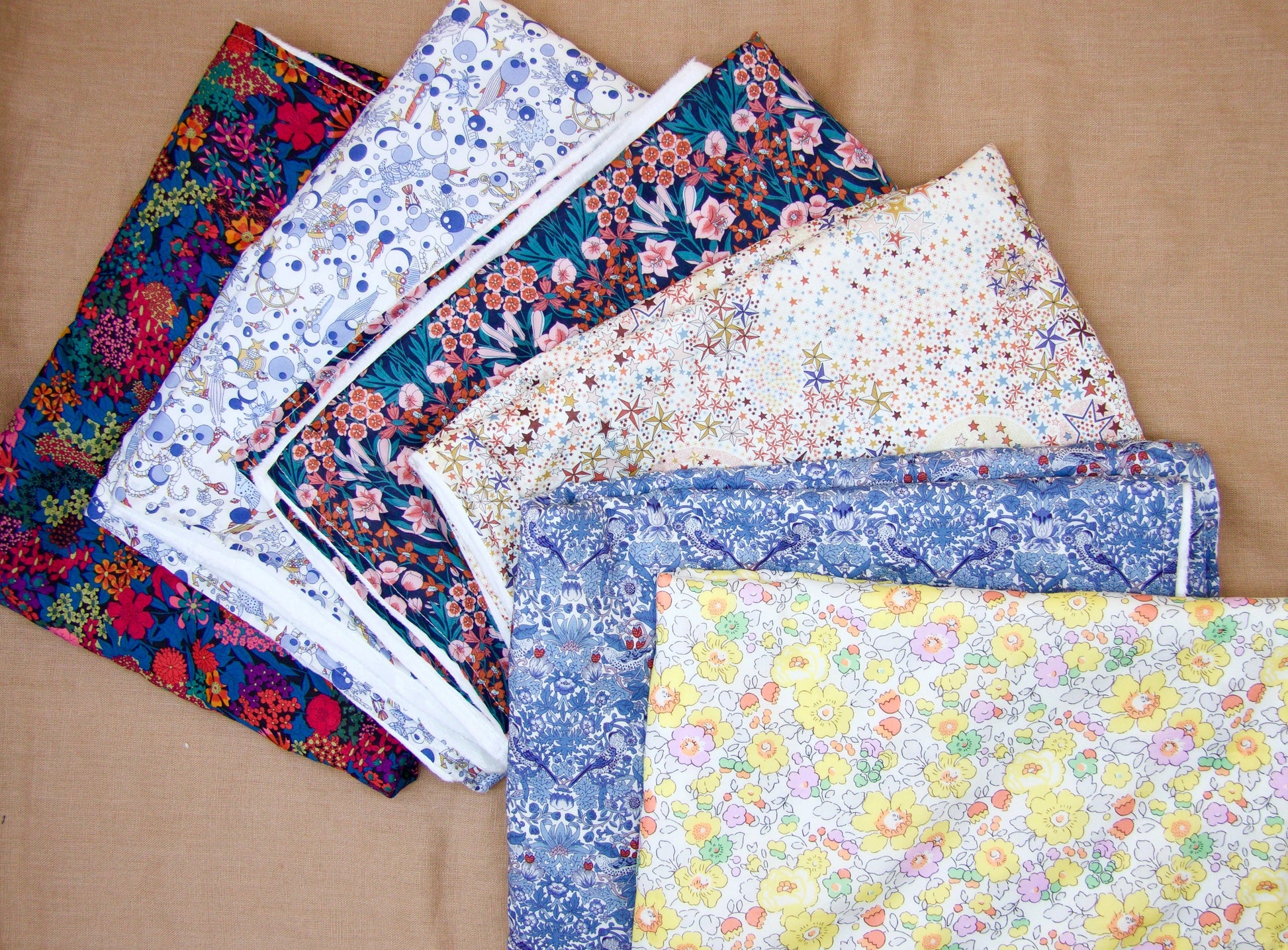 Minky Baby Blanket - Liberty of London Floral Print Nursery Blanket - Swaddle Blanket