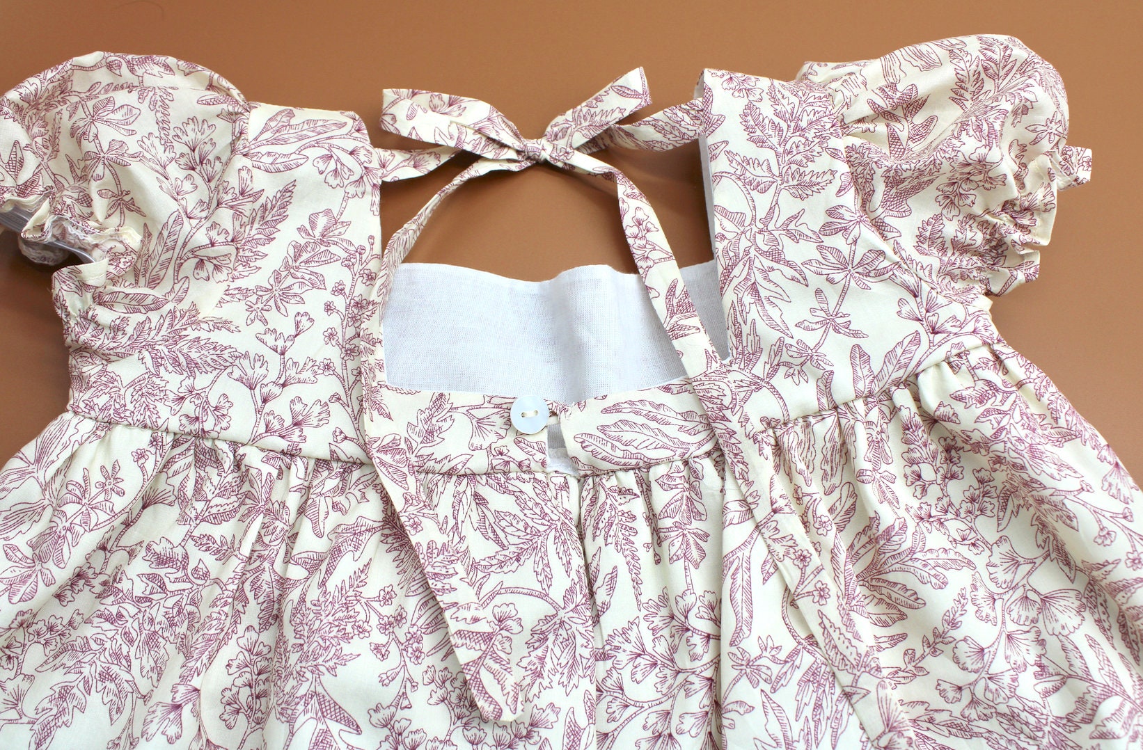 Liberty London dress - Floral Print Girl Dress - square neck dress - summer baby dress- ditsy floral dress - liberty of London fabric dress