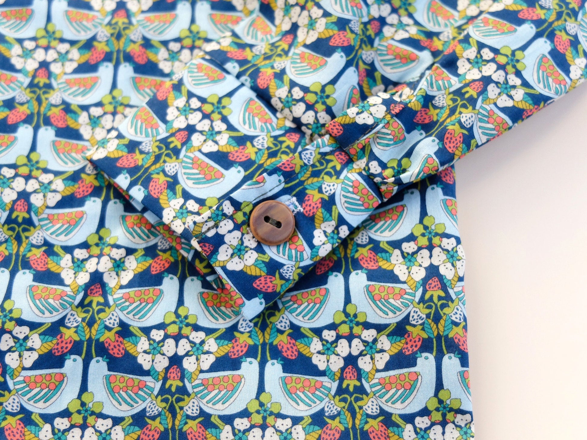 Long Sleeve Button Up Boy Shirt - Liberty of London Fabric Print Shirt - Floral Print - Animal Print - Back To School - Button Through Shirt