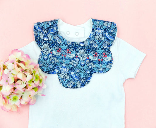 Liberty of London baby bib organic cotton floral animal print double gauze Terry cloth new born gift eastern thanksgiving halloween Christmas drool burb lactation bandana unisex baby boy girl new parents home coming soft breathable well absorb bib