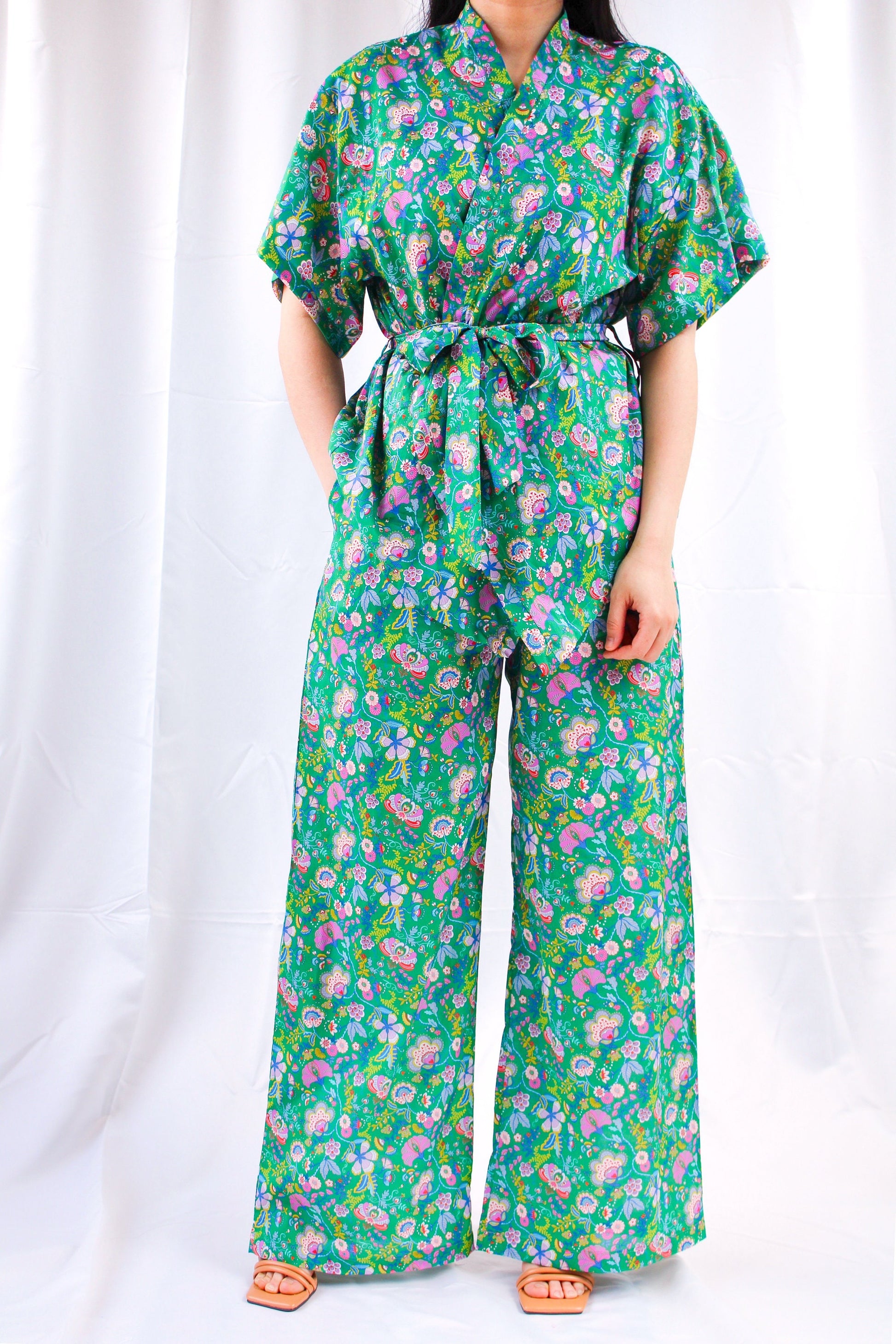 LIBERTY Woman Palazzo Pants - Liberty of London cotton wide leg pants - Liberty Pajama Pants - Liberty Floral Print Fabric - Lounge Pants