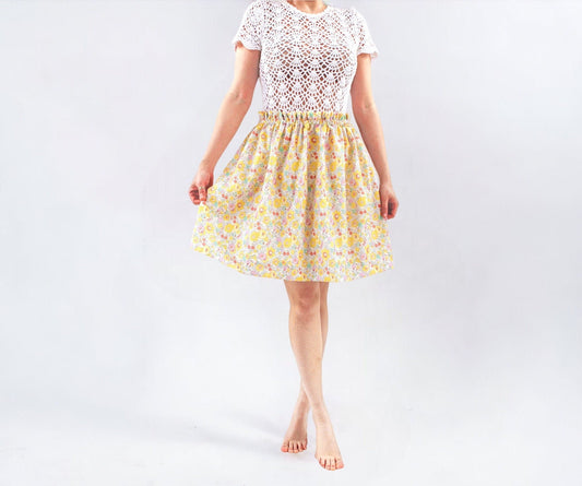 Liberty London Women Elastic Summer Short Skirt