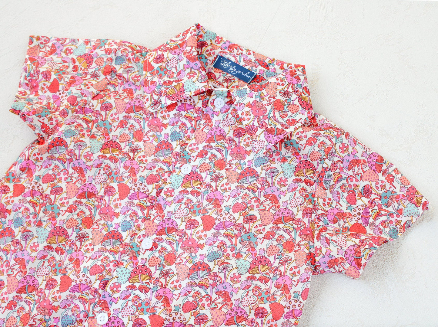 Liberty of London button through boy shirt organic cotton, floral animal print, wedding baptism christening boy outfits back to school first birthday boy gift classic boy shirt long sleeves short sleeves, eastern thanksgiving halloween Christmas gift