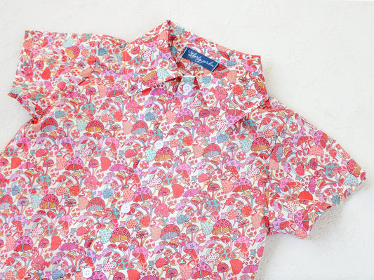 Liberty of London button through boy shirt organic cotton, floral animal print, wedding baptism christening boy outfits back to school first birthday boy gift classic boy shirt long sleeves short sleeves, eastern thanksgiving halloween Christmas gift