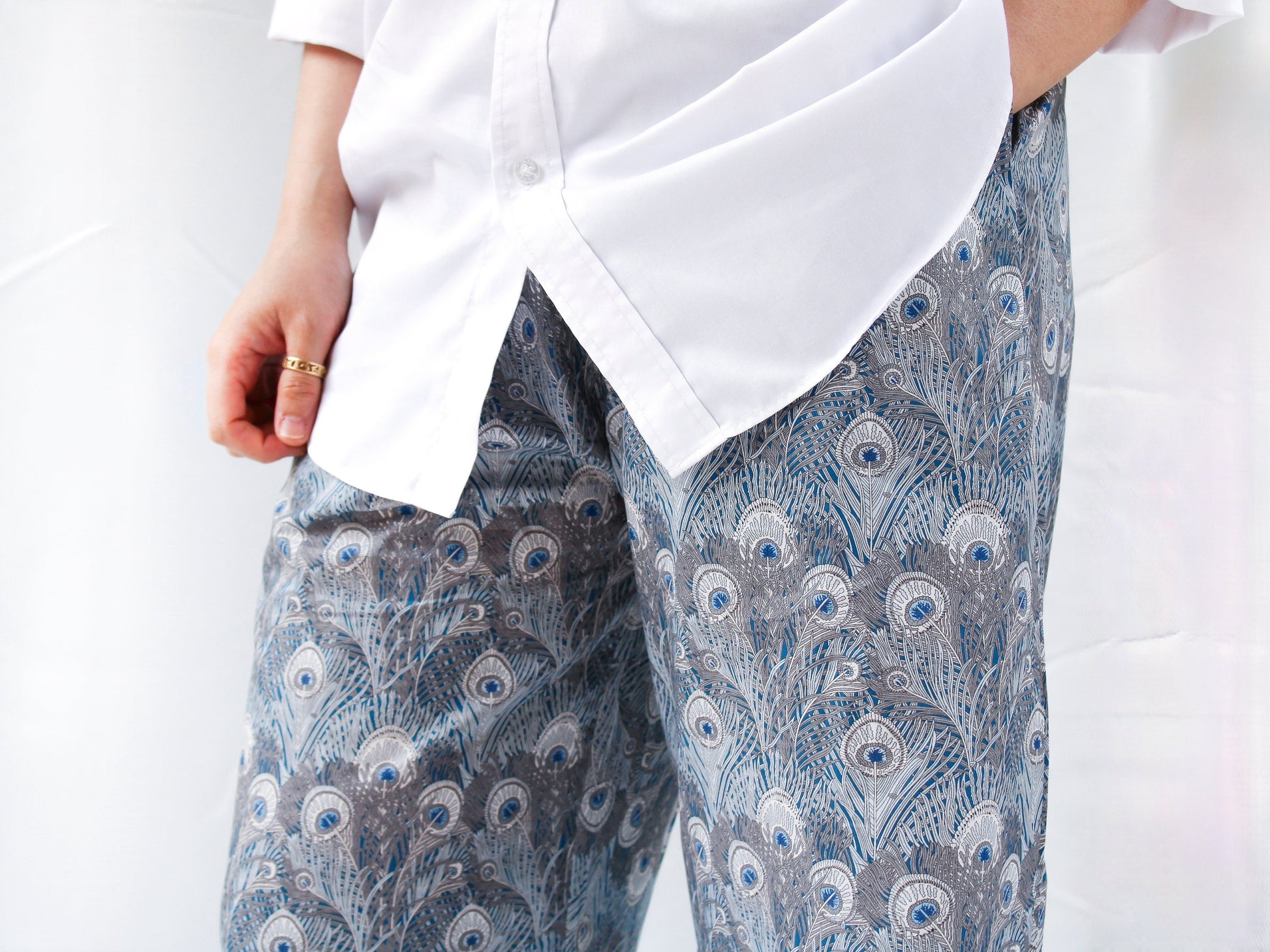 LIBERTY Woman Palazzo Pants - Liberty of London cotton wide leg pants - Liberty Pajama Pants - Liberty Floral Print Fabric - Lounge Pants