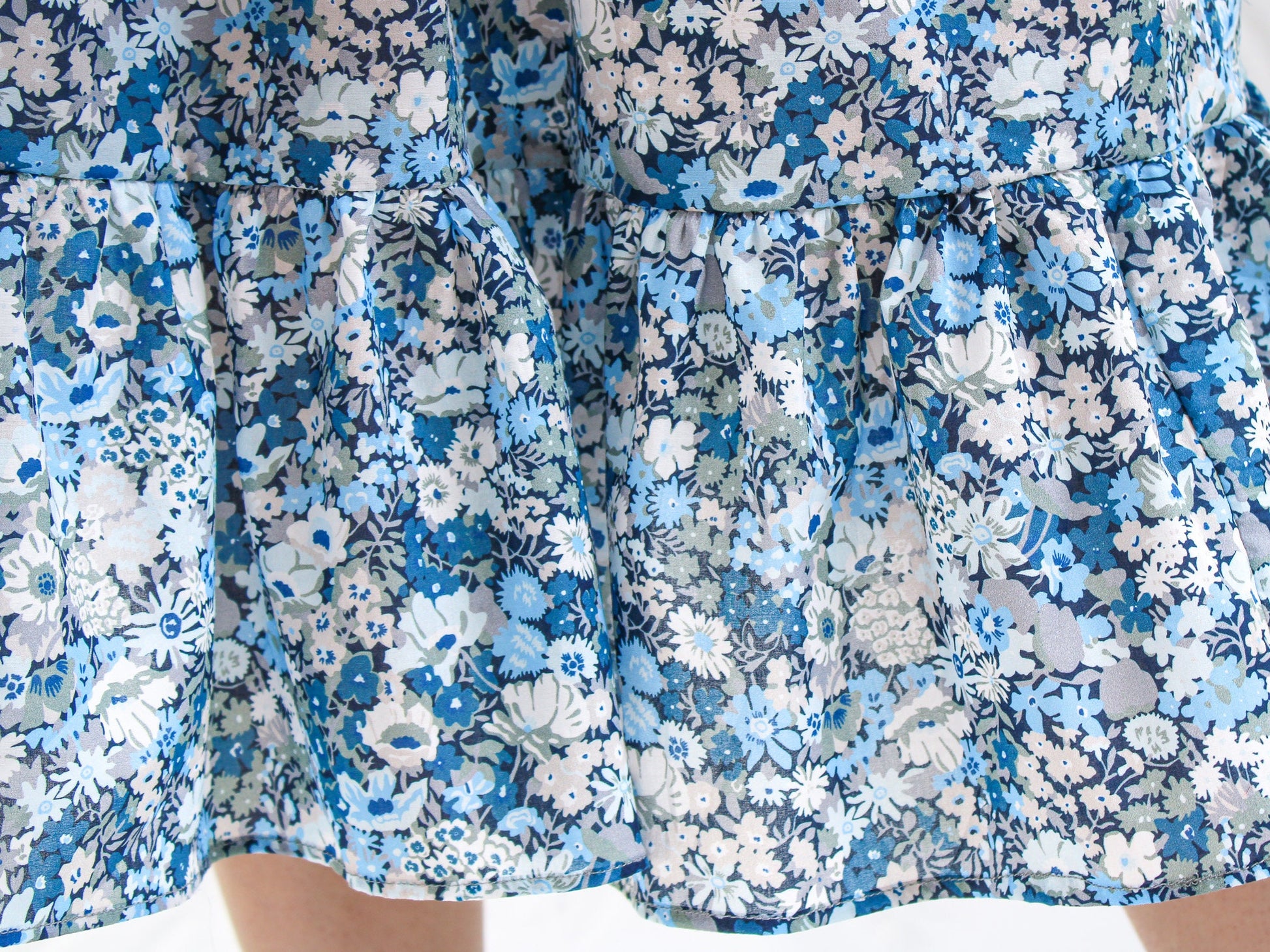 LIBERTY Tiered Midi Skirt - Liberty of London Woman Midi Skirt - Liberty Floral Print Fabric - Liberty Midi Skirt - Liberty London Cotton