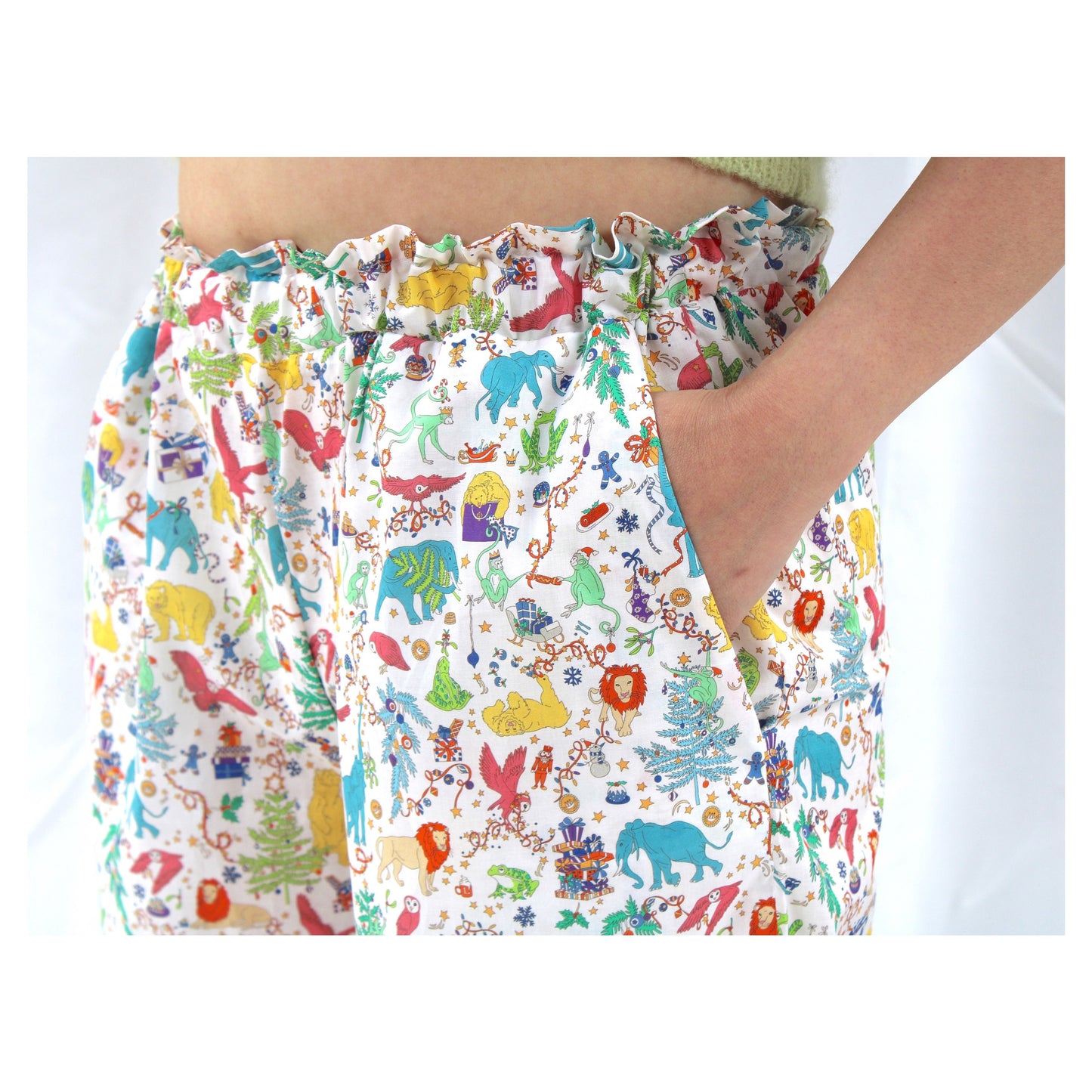 LIBERTY Woman Palazzo Pants - Liberty of London cotton wide leg pants - Liberty Pajama Pants - Liberty Floral Print Fabric - Lounge Pants
