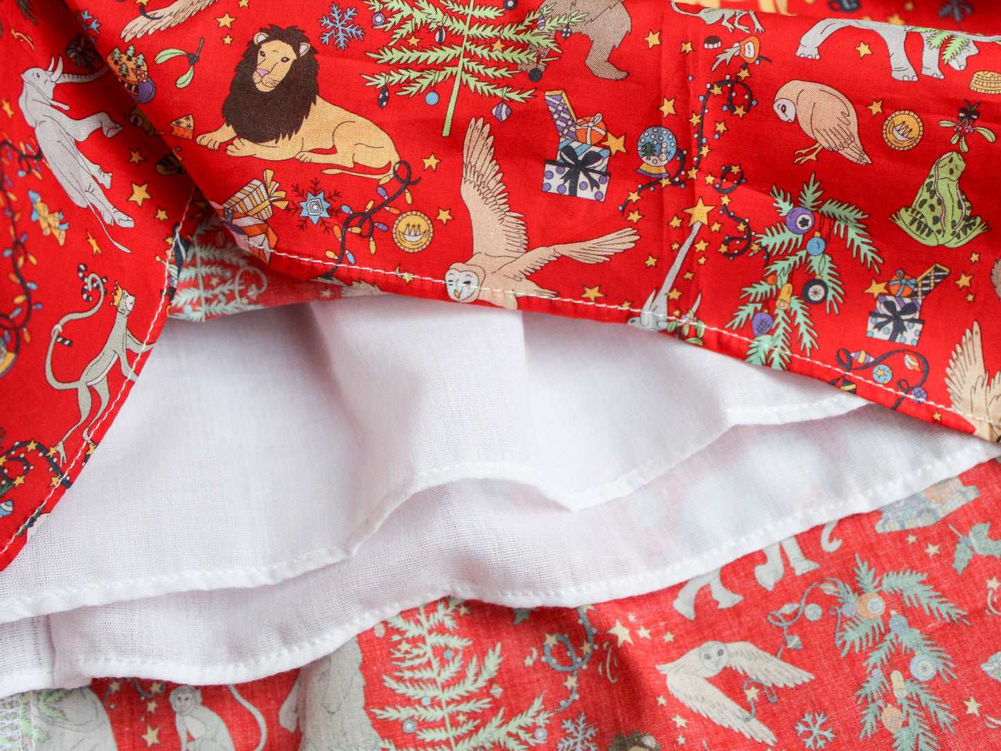 CHRISTMAS girl dress - Liberty of London Christmas dress - Christmas gift baby girls - Liberty cotton tana lawn - Short Sleeve Girl Dress