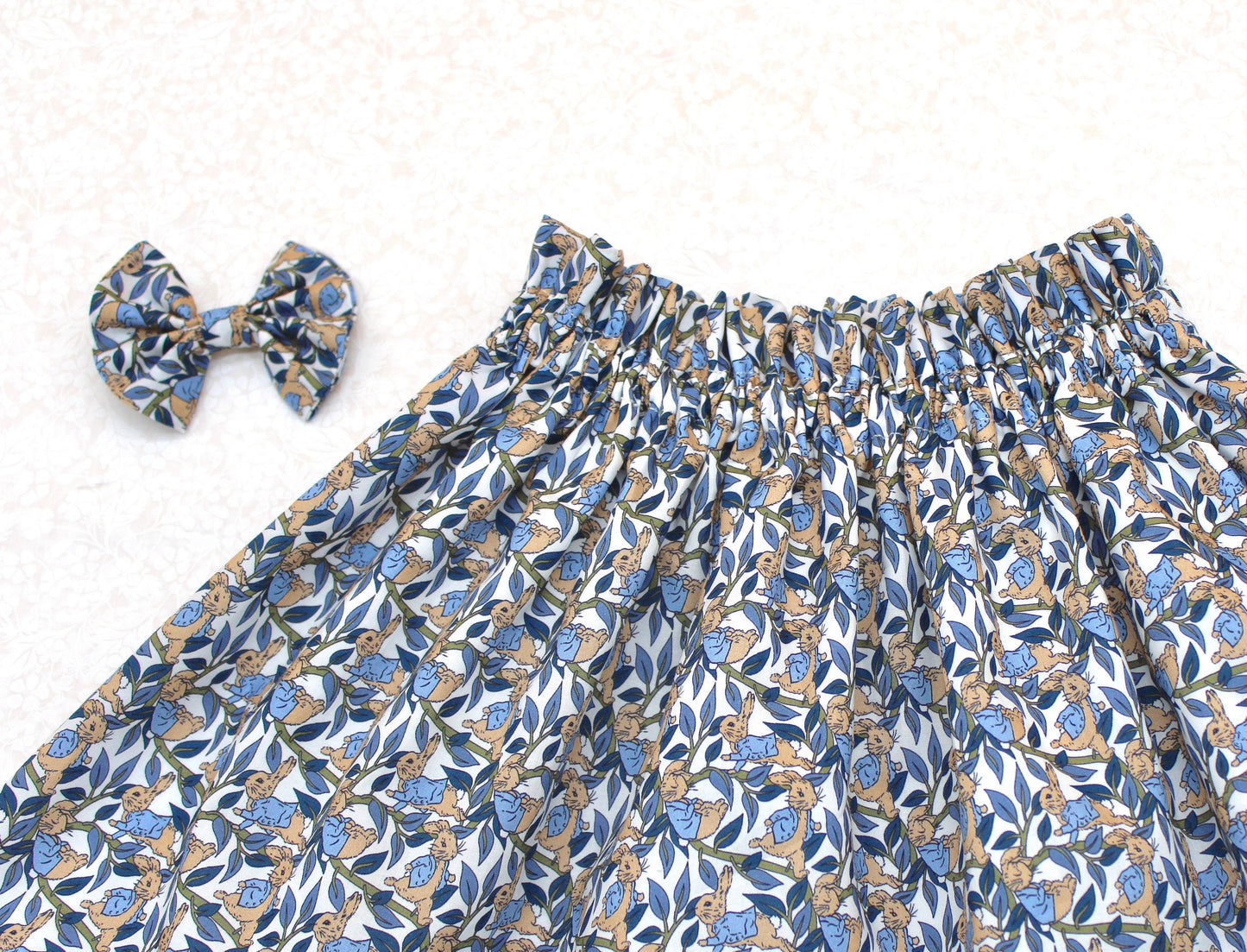 Liberty of London girl skirt with matching hair bow