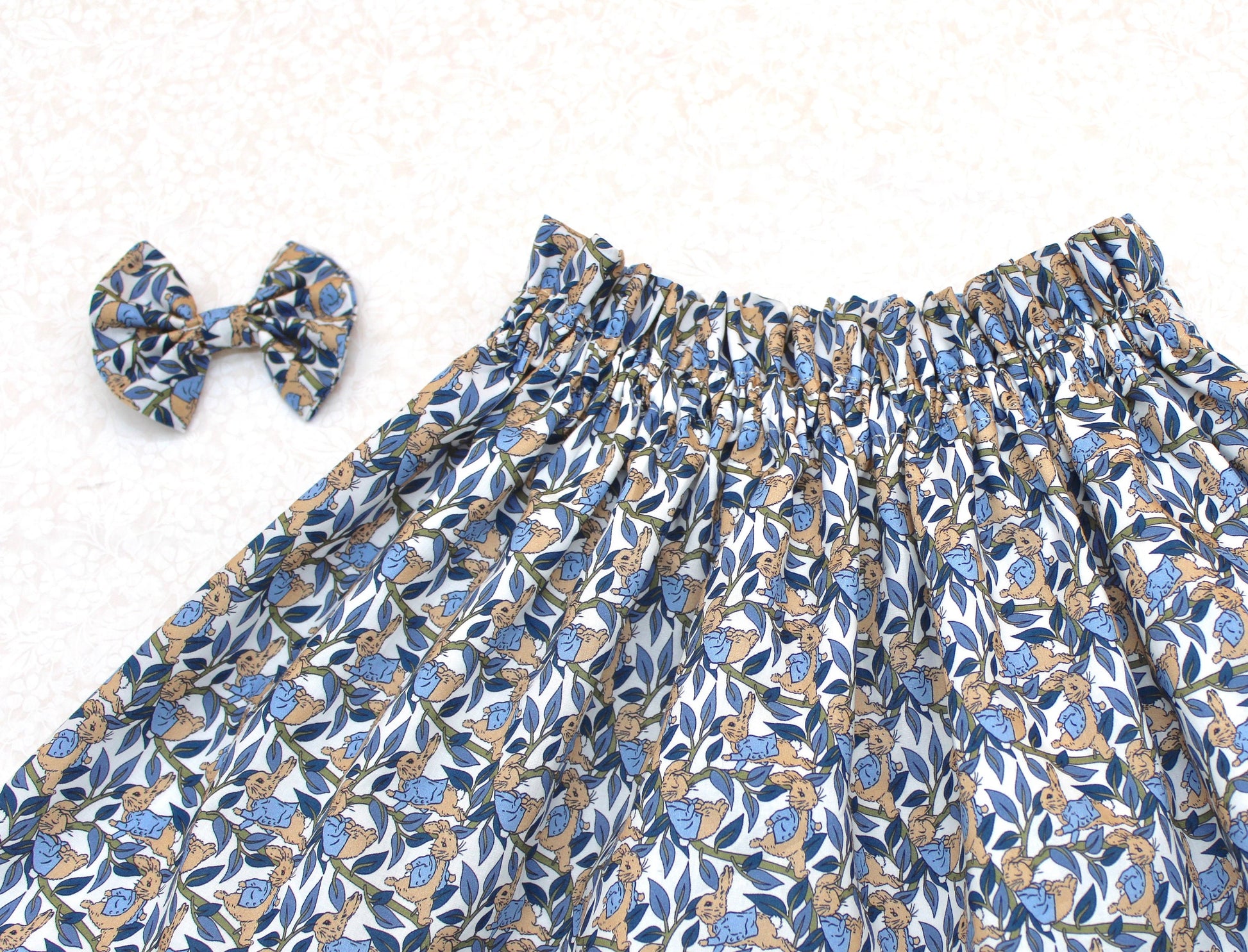 Liberty of London girl skirt with matching hair bow
