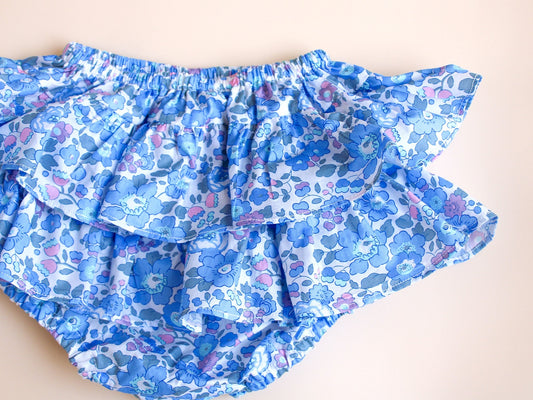 Liberty of London baby girl ruffle bloomers knickers nappy cover culottes organic cotton, floral animal print wedding baptism christening outfits first birthday new born gift eastern thanksgiving halloween Christmas home coming baby swim wear pants