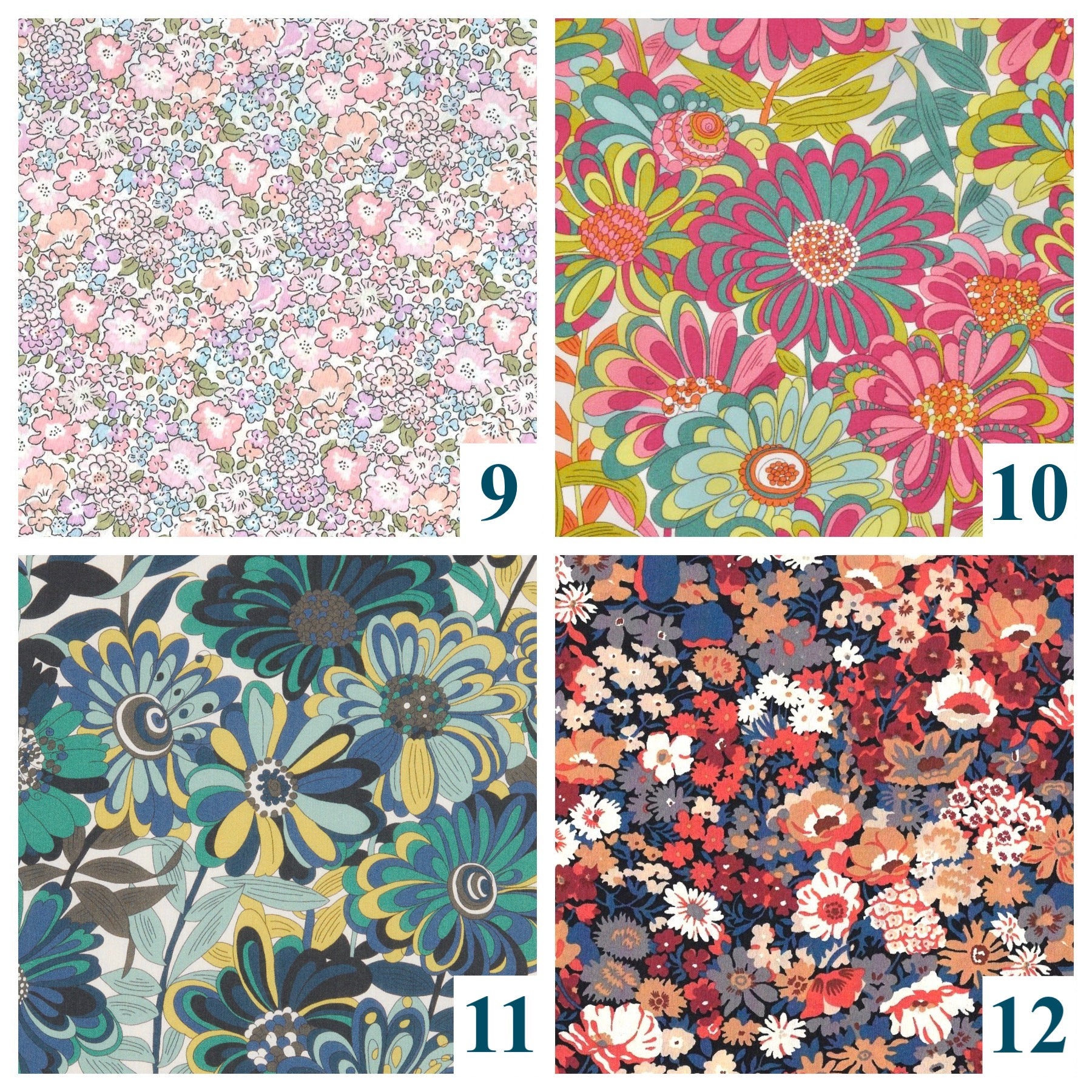 SET Top and bloomer for baby girl - Liberty of London Floral Print Fabric - Ruffle Cotton Flower Blouse - Liberty Print Floral Bloomer