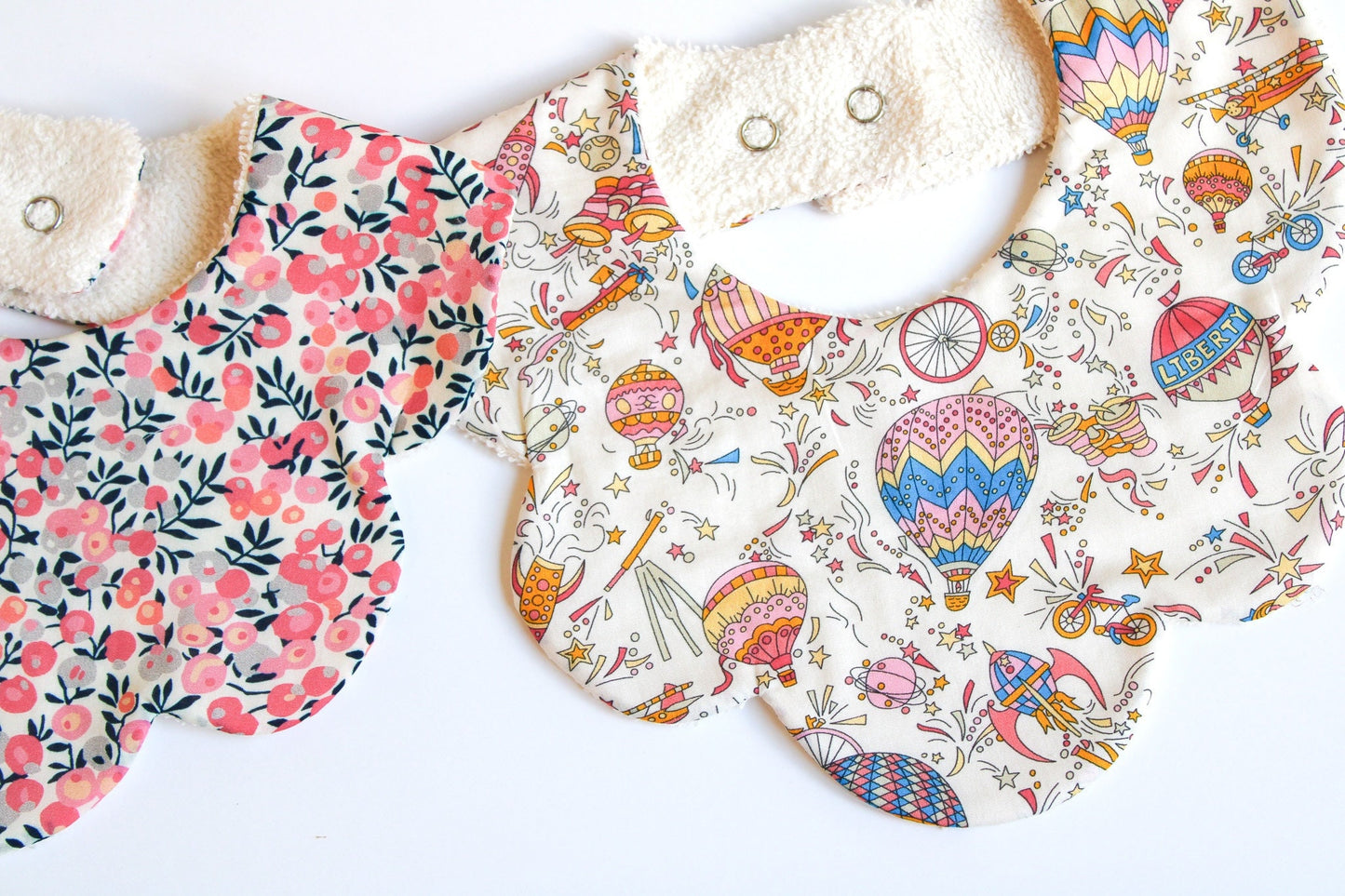 Liberty of London Baby Bib - Floral Print Baby Cotton Bib - New Born bib - Double Gauze bib - Liberty Baby Burp Cloth - Baby Shower Gift